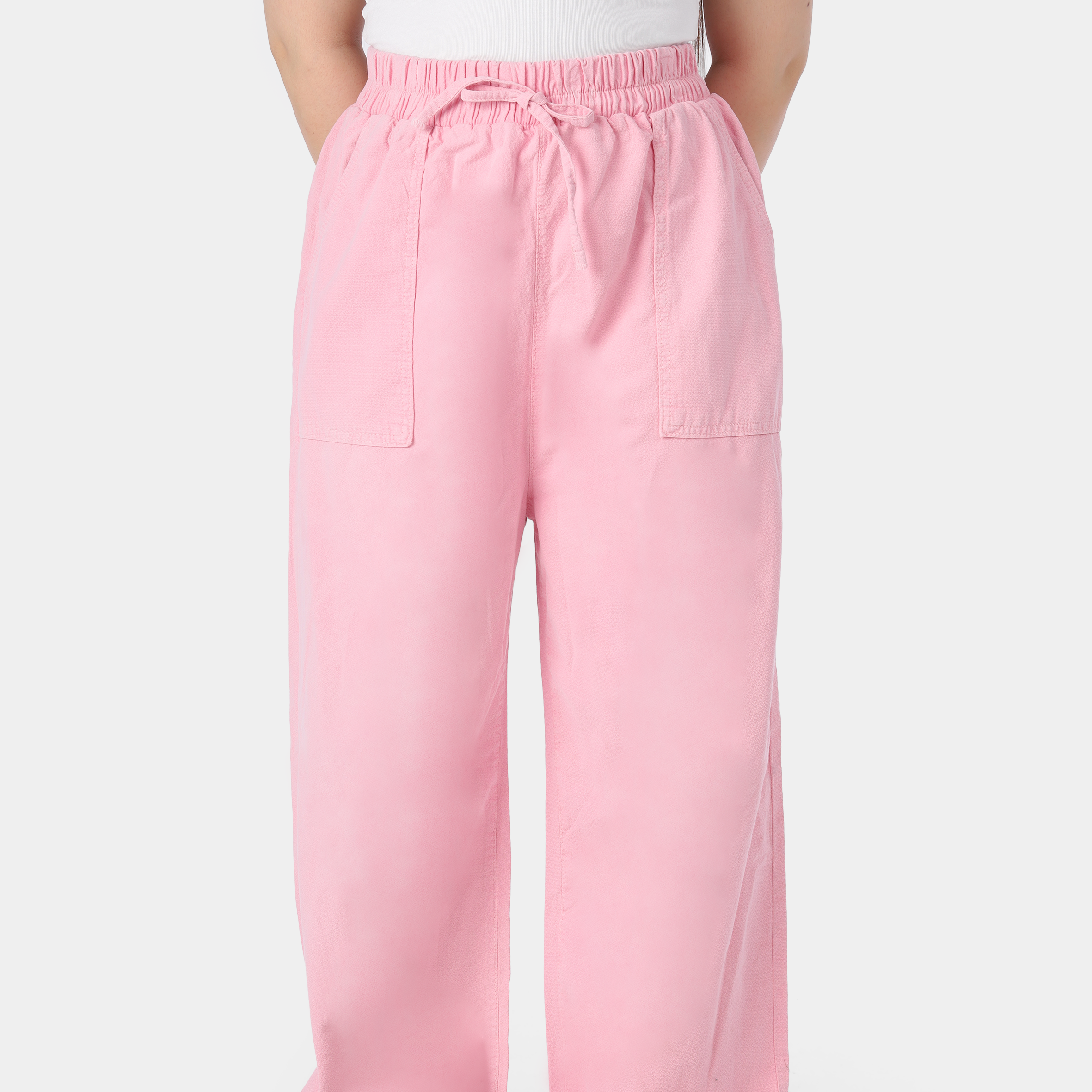Wide Leg Gabardine Trousers 10061326