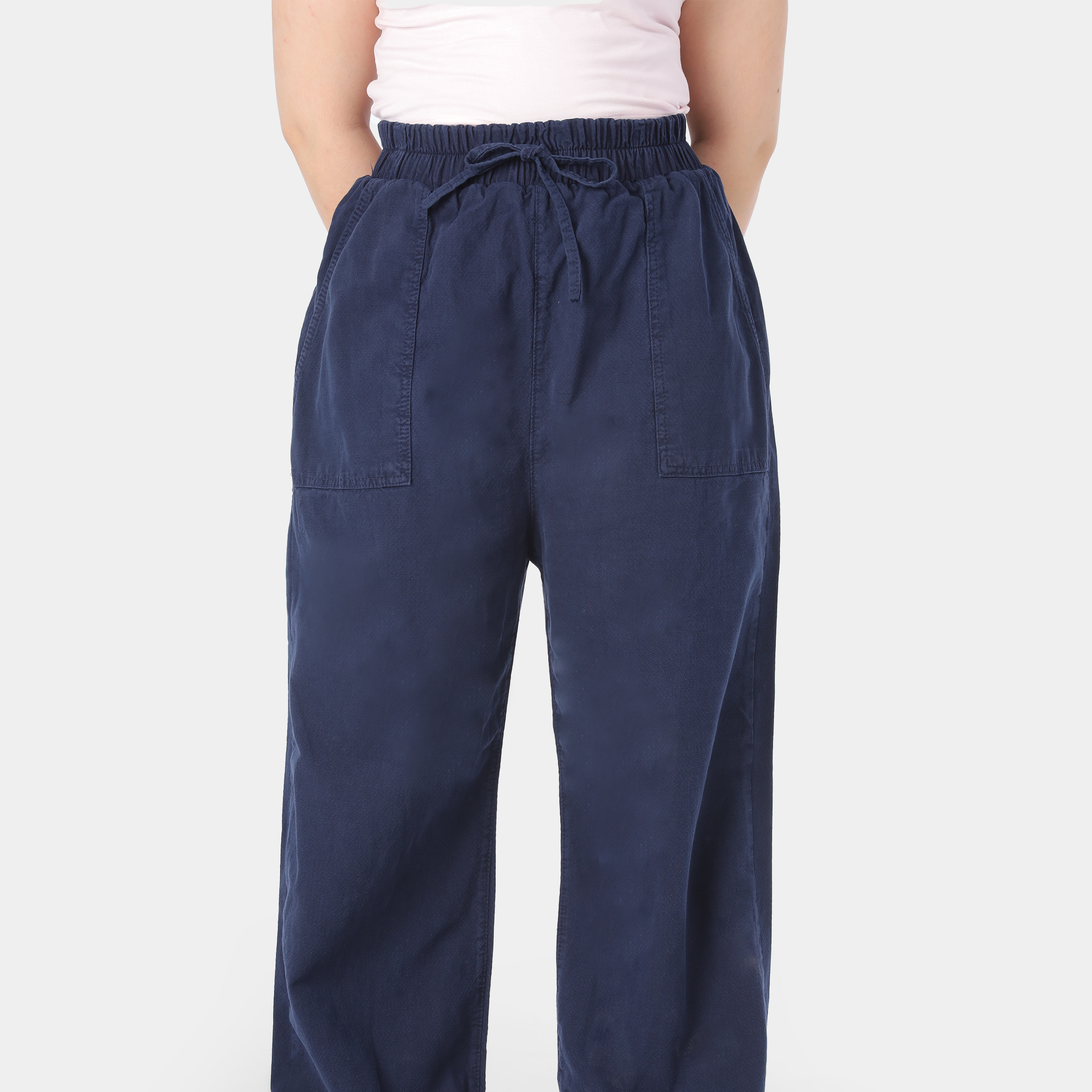 Wide Leg Gabardine Trousers 10061326
