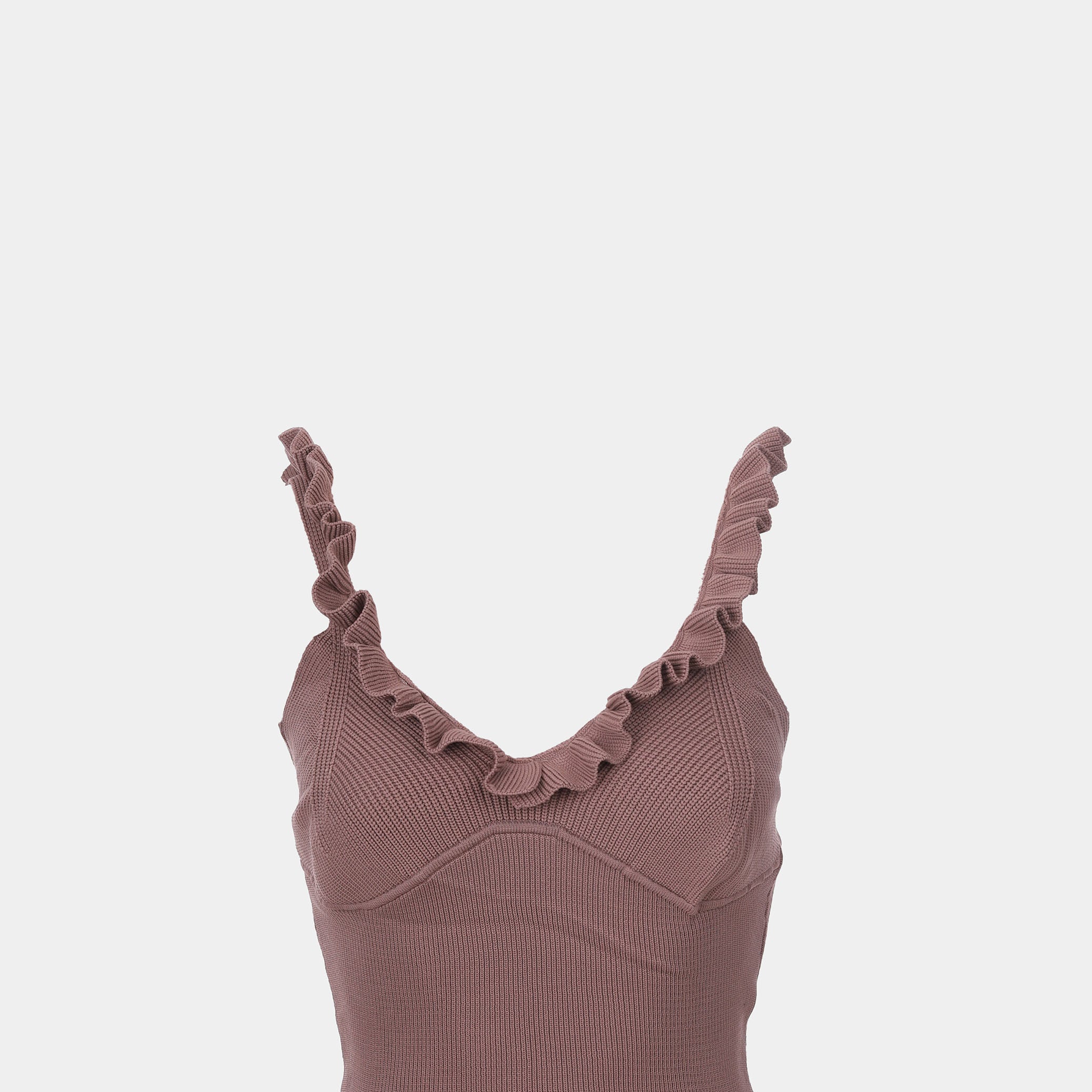 Ruffled Strap Cropped Top s10604049