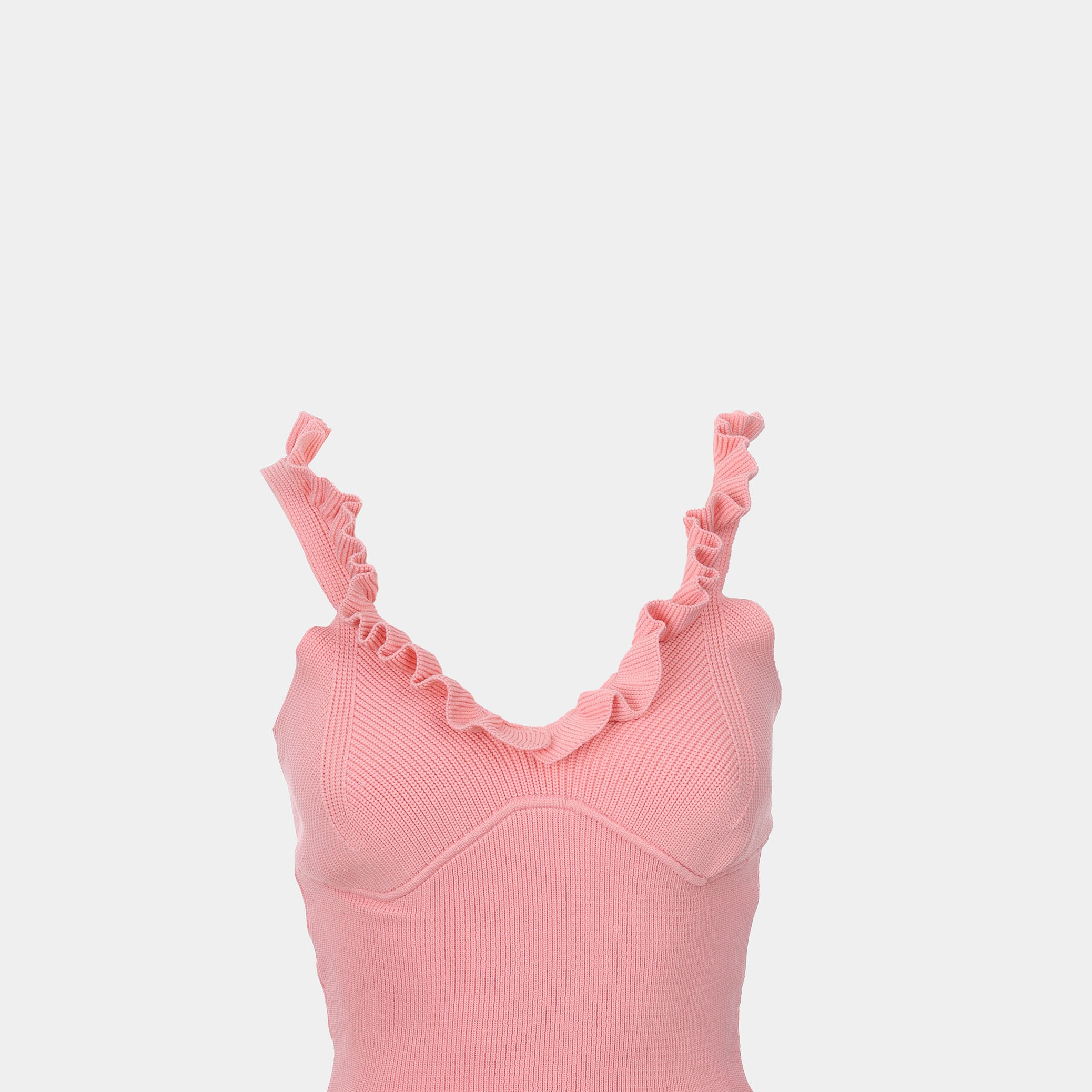 Ruffled Strap Cropped Top s10604049