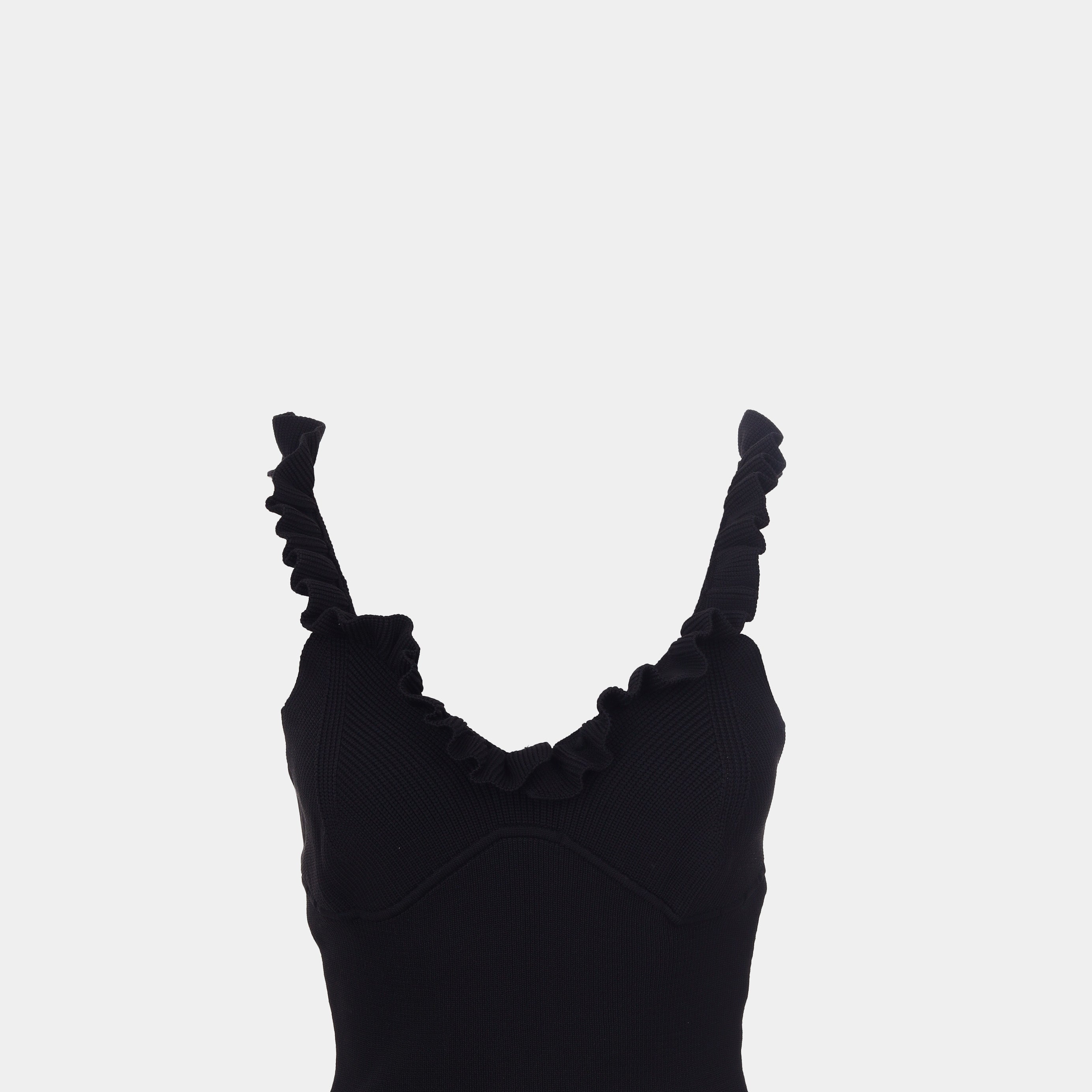 Ruffled Strap Cropped Top s10604049