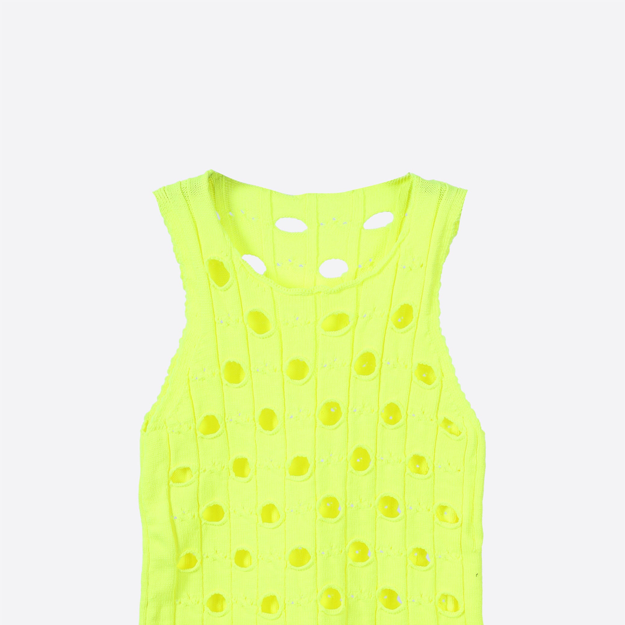 Cutout Knit Sleeveless Top s10604072