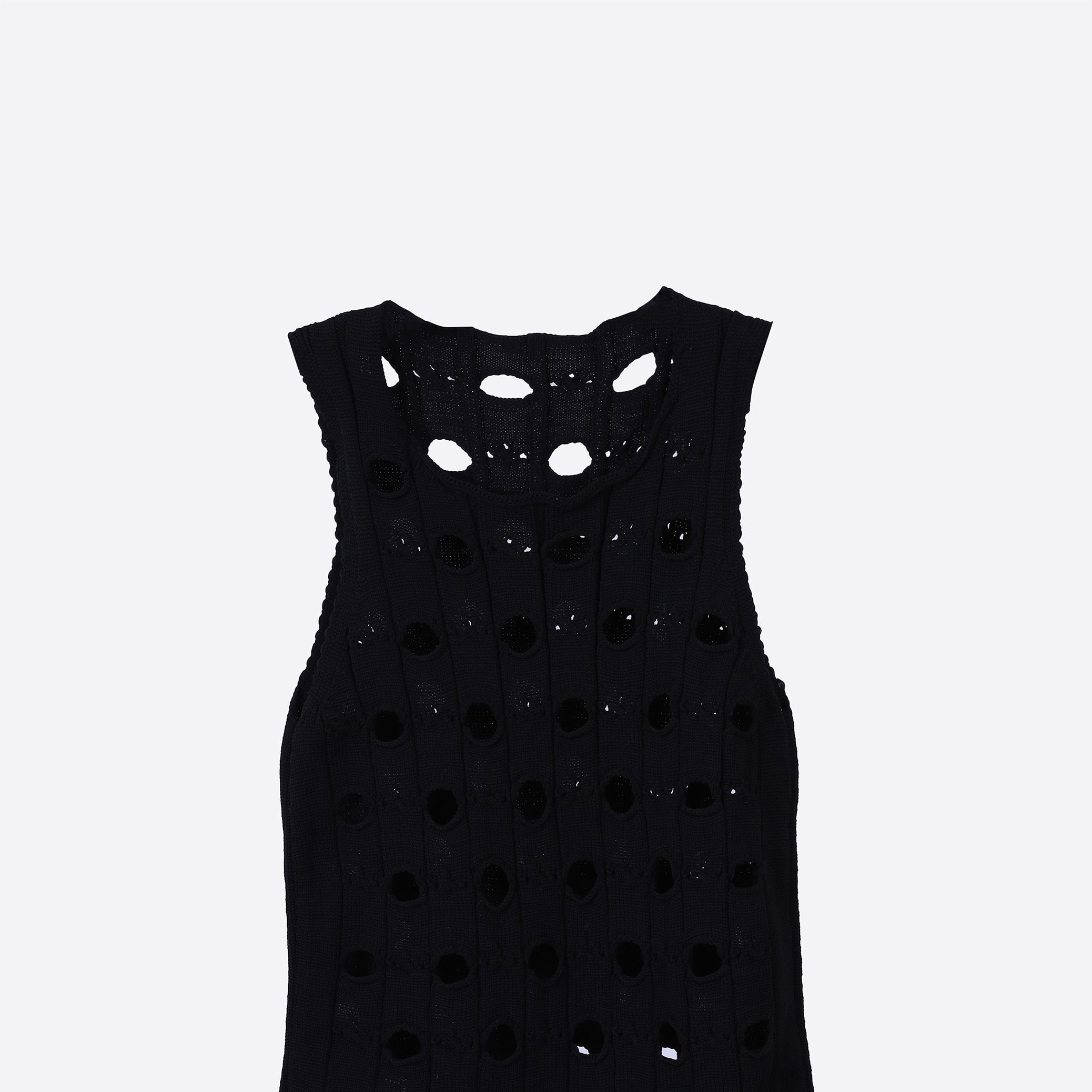 Cutout Knit Sleeveless Top s10604072