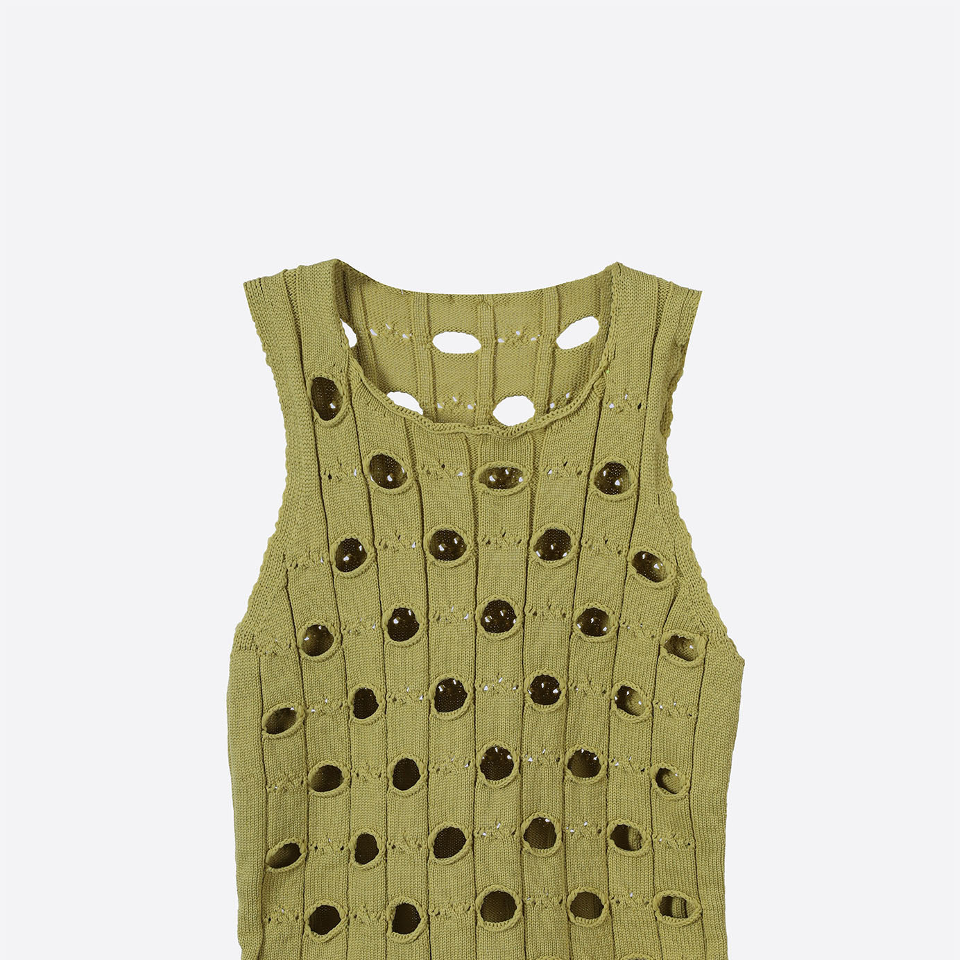 Cutout Knit Sleeveless Top s10604072