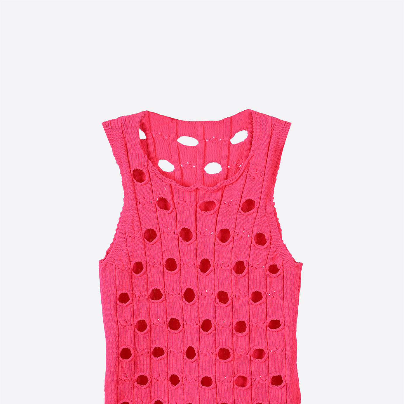 Cutout Knit Sleeveless Top s10604072