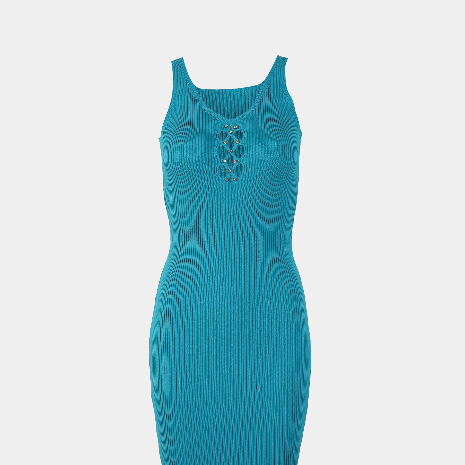Embellished Cutout Basic Dress s10604077