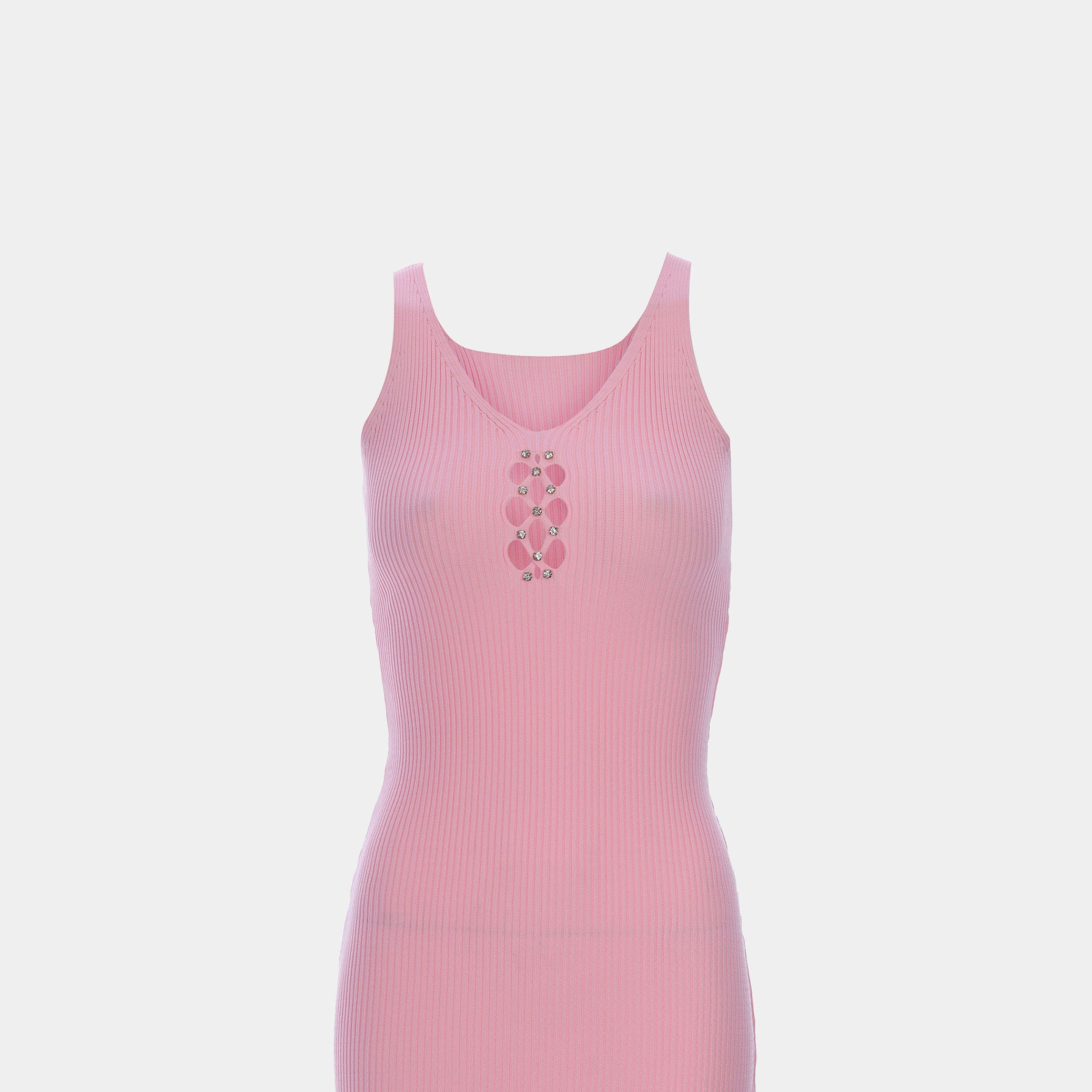 Embellished Cutout Basic Dress s10604077