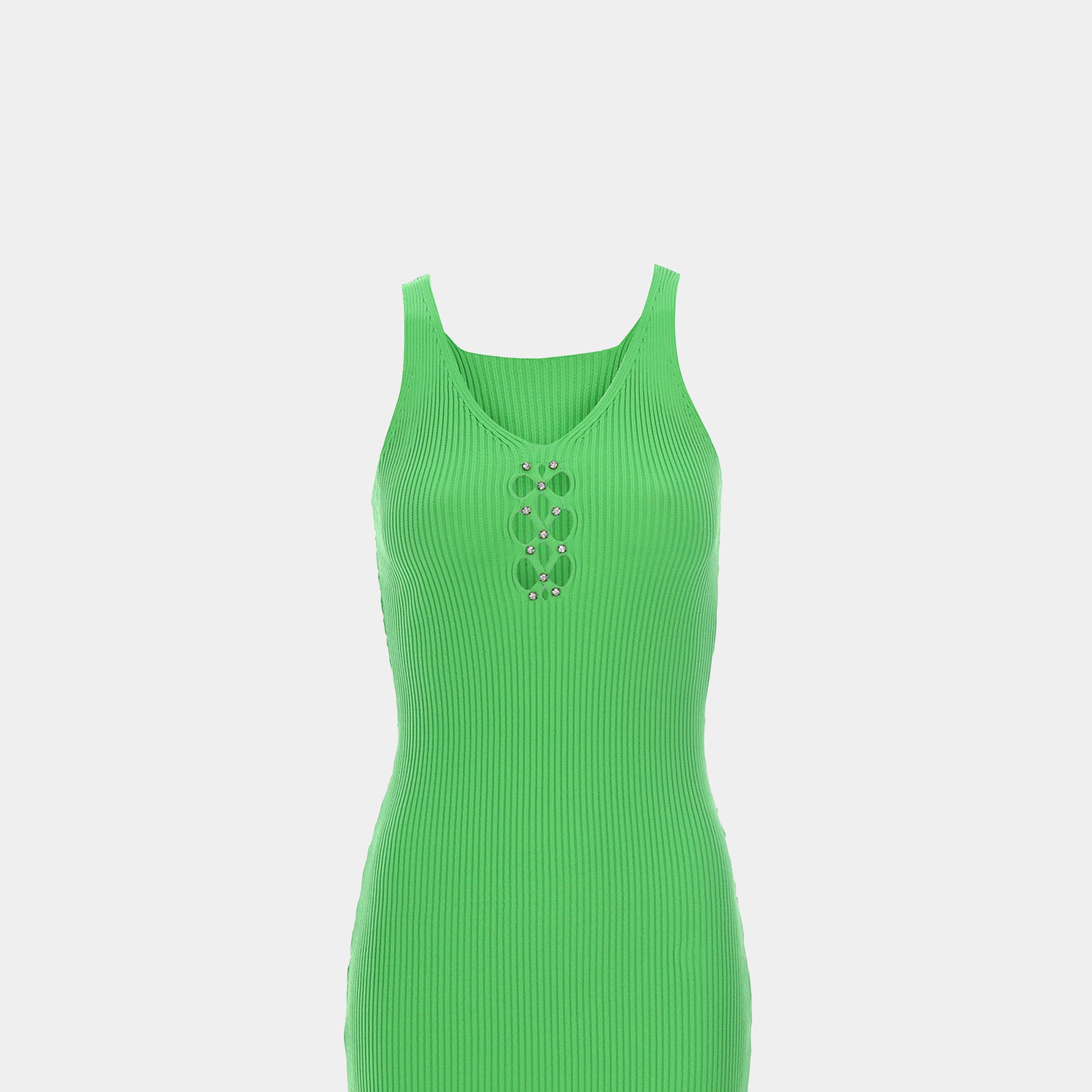 Embellished Cutout Basic Dress s10604077