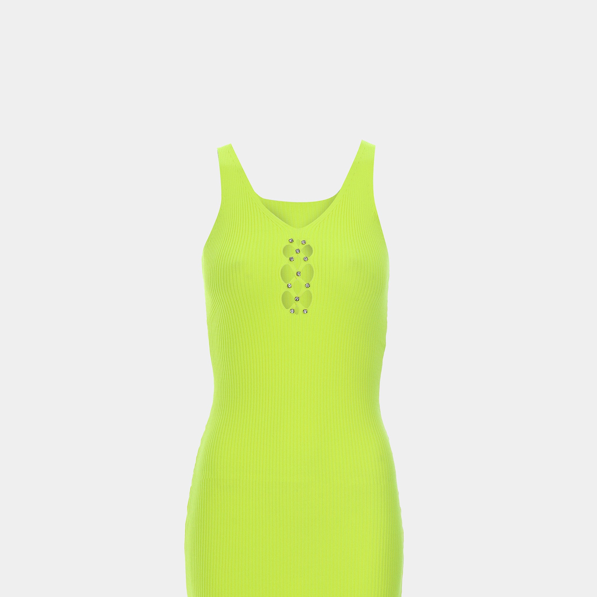 Embellished Cutout Basic Dress s10604077