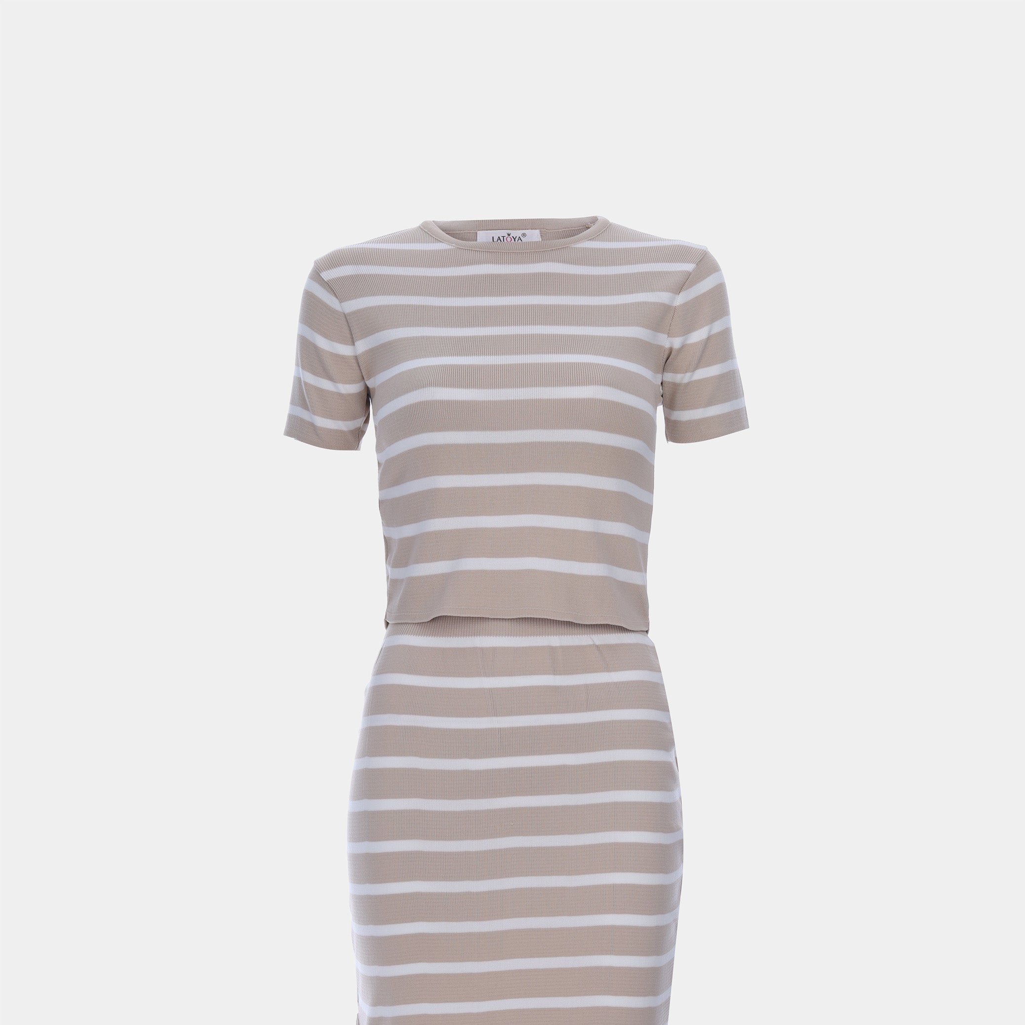 Striped Two-Piece Midi Set s10604080