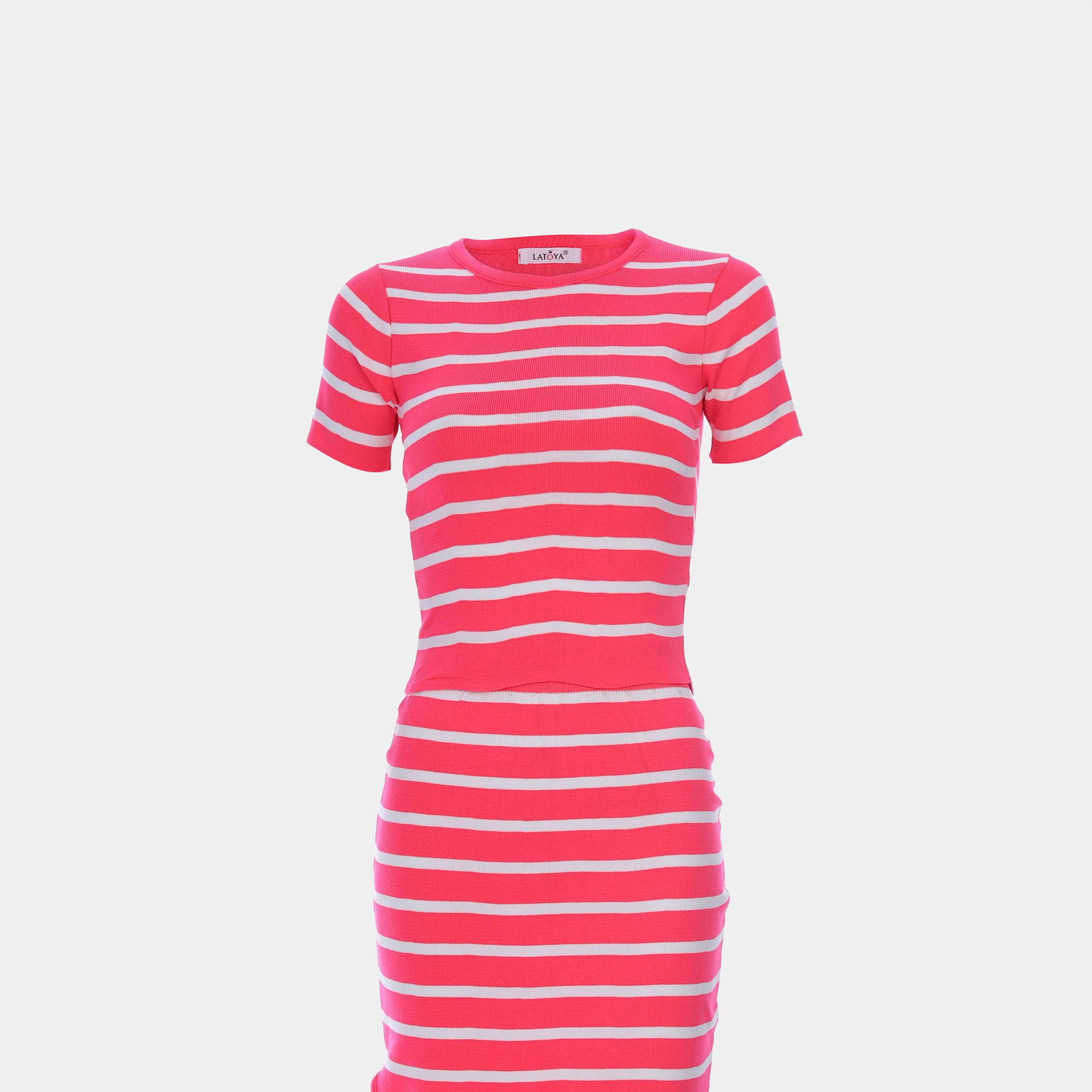 Striped Two-Piece Midi Set s10604080
