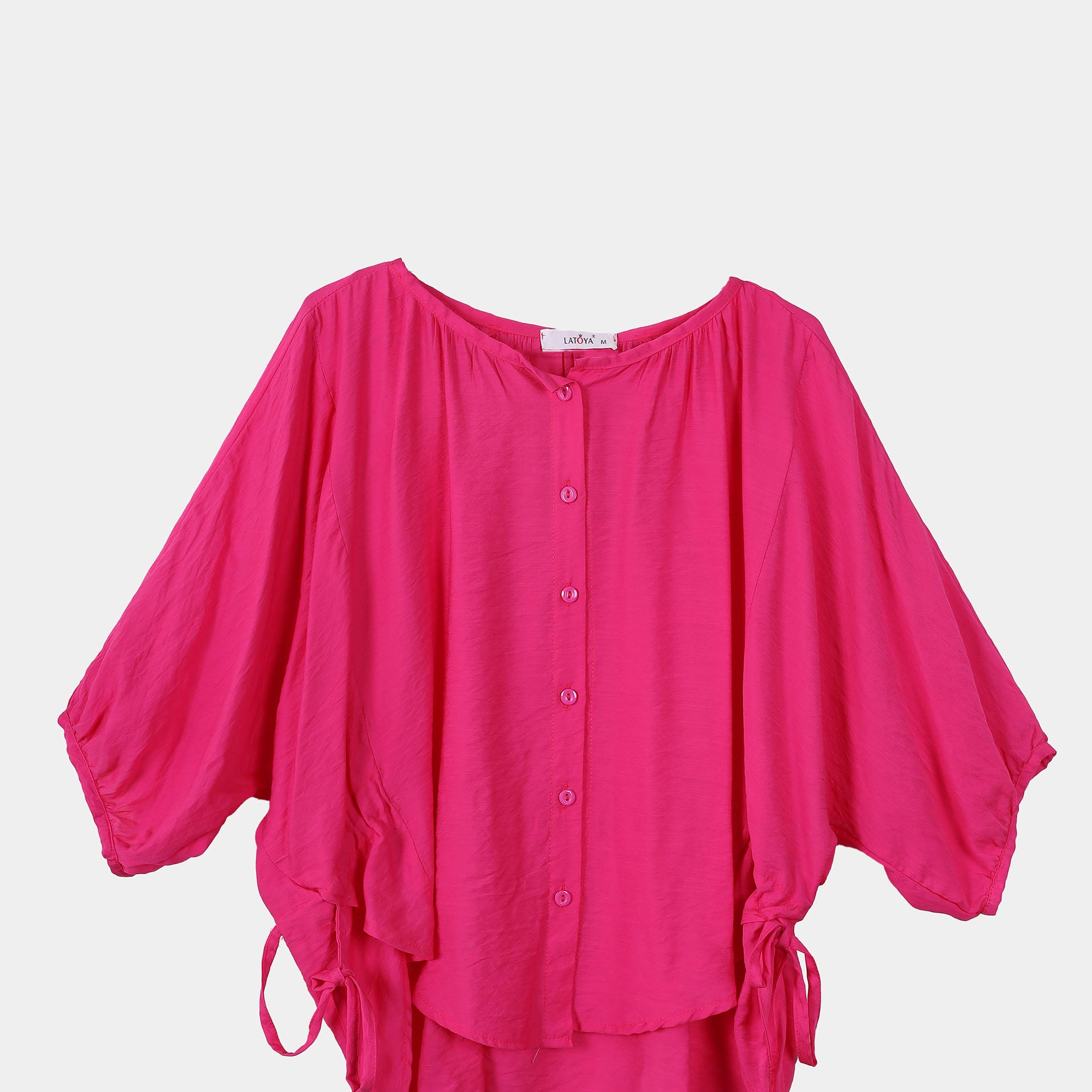 Drawstring waist blouse s10707049