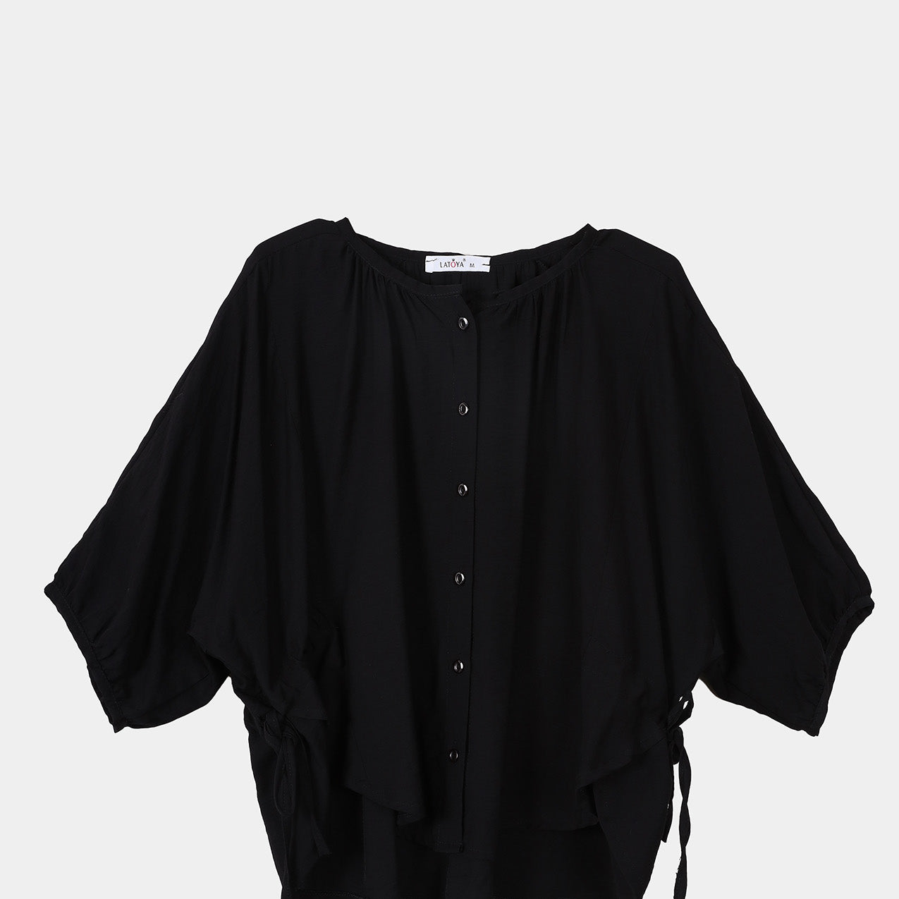 Drawstring waist blouse s10707049