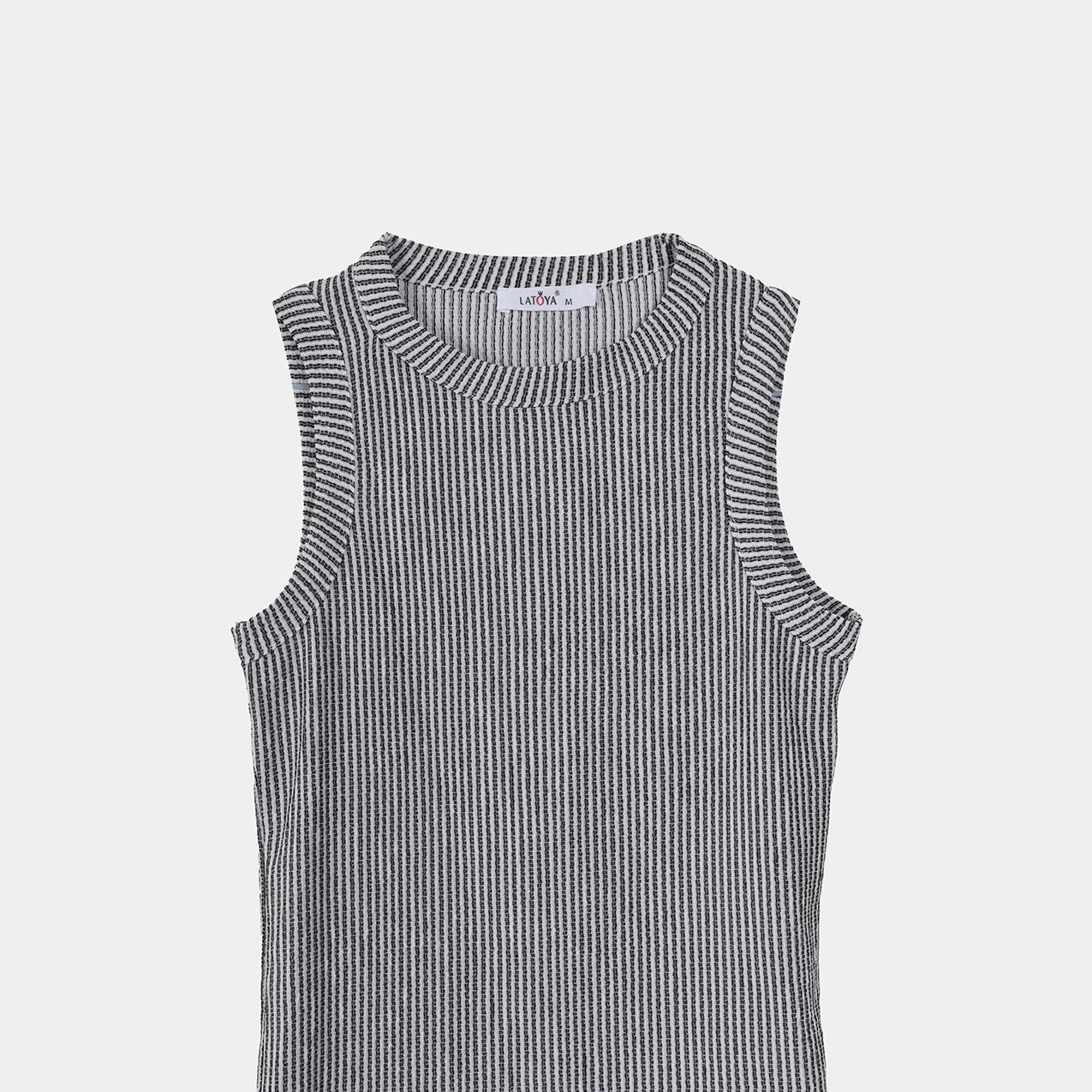 Striped Ribbed Sleeveless Top s10733081