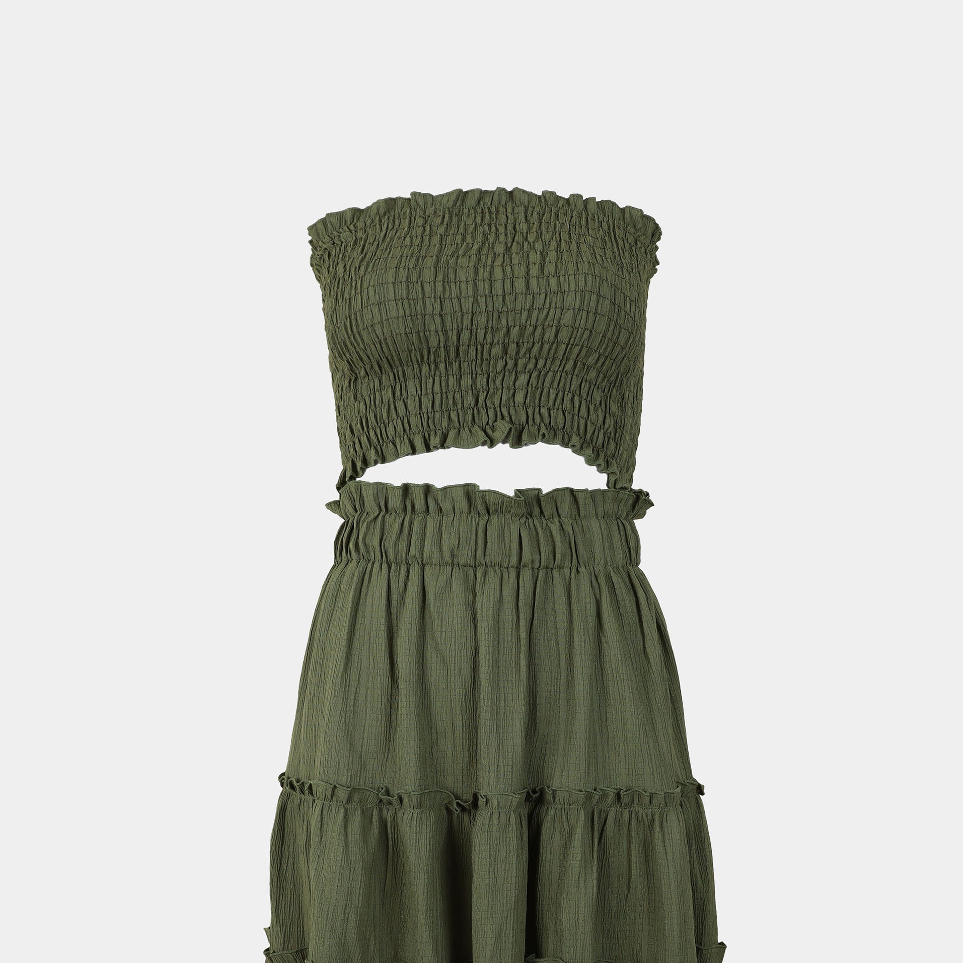 Smocked Tube Top & Tiered Skirt s10733105