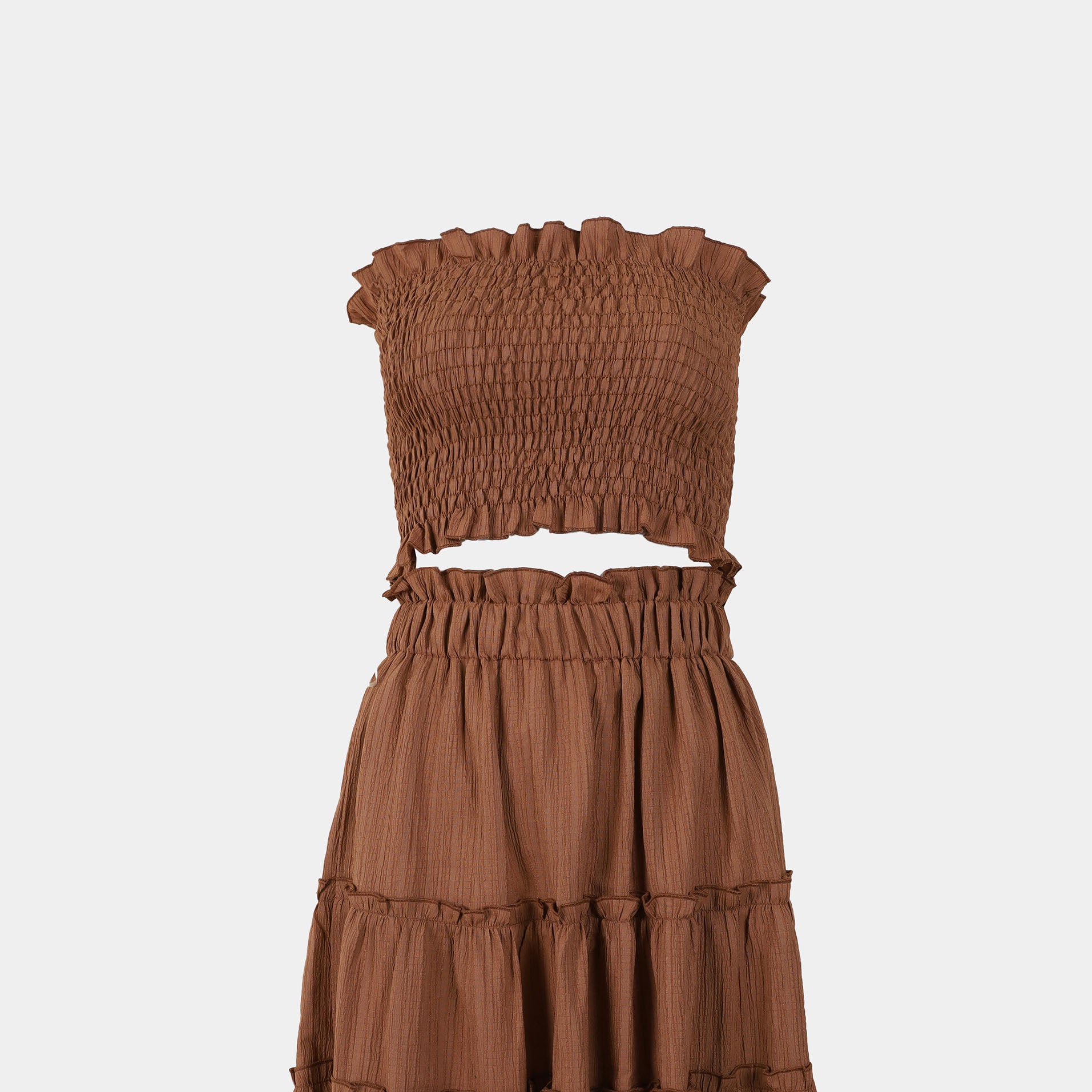 Smocked Tube Top & Tiered Skirt s10733105