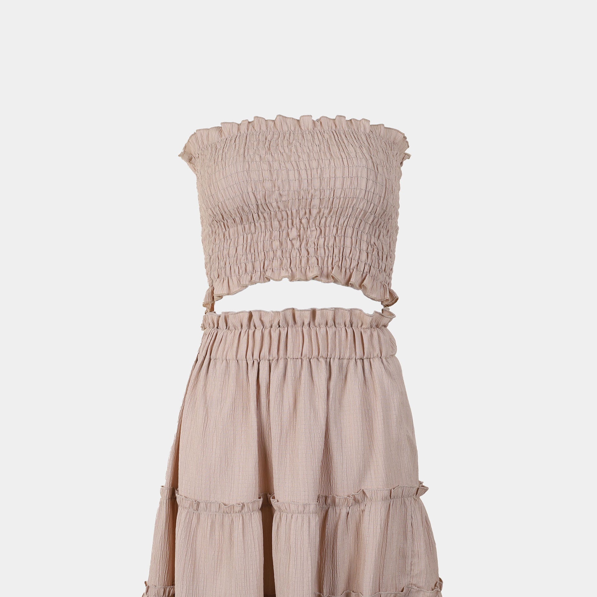 Smocked Tube Top & Tiered Skirt s10733105