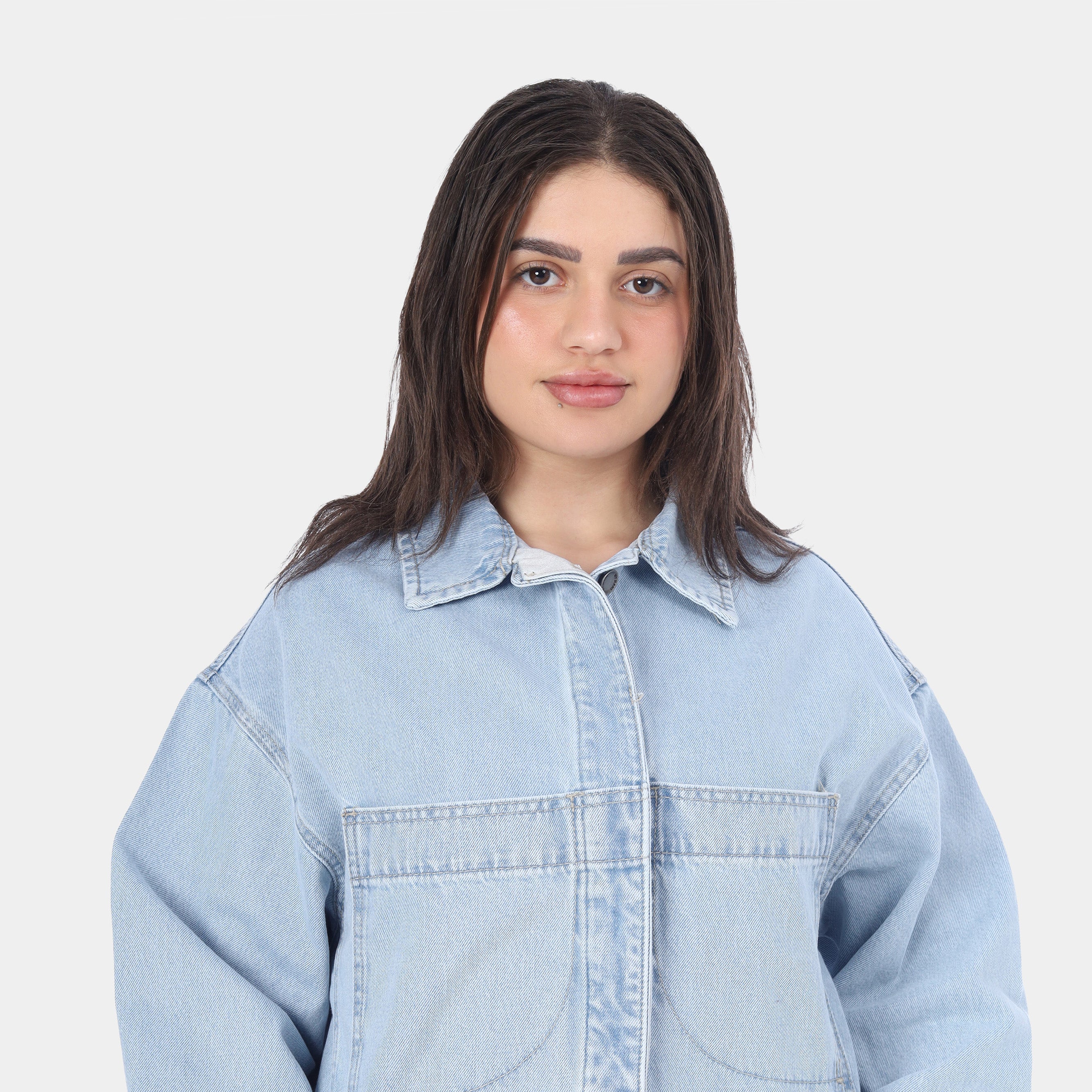 Denim Jacket with Front Buttons 20681530
