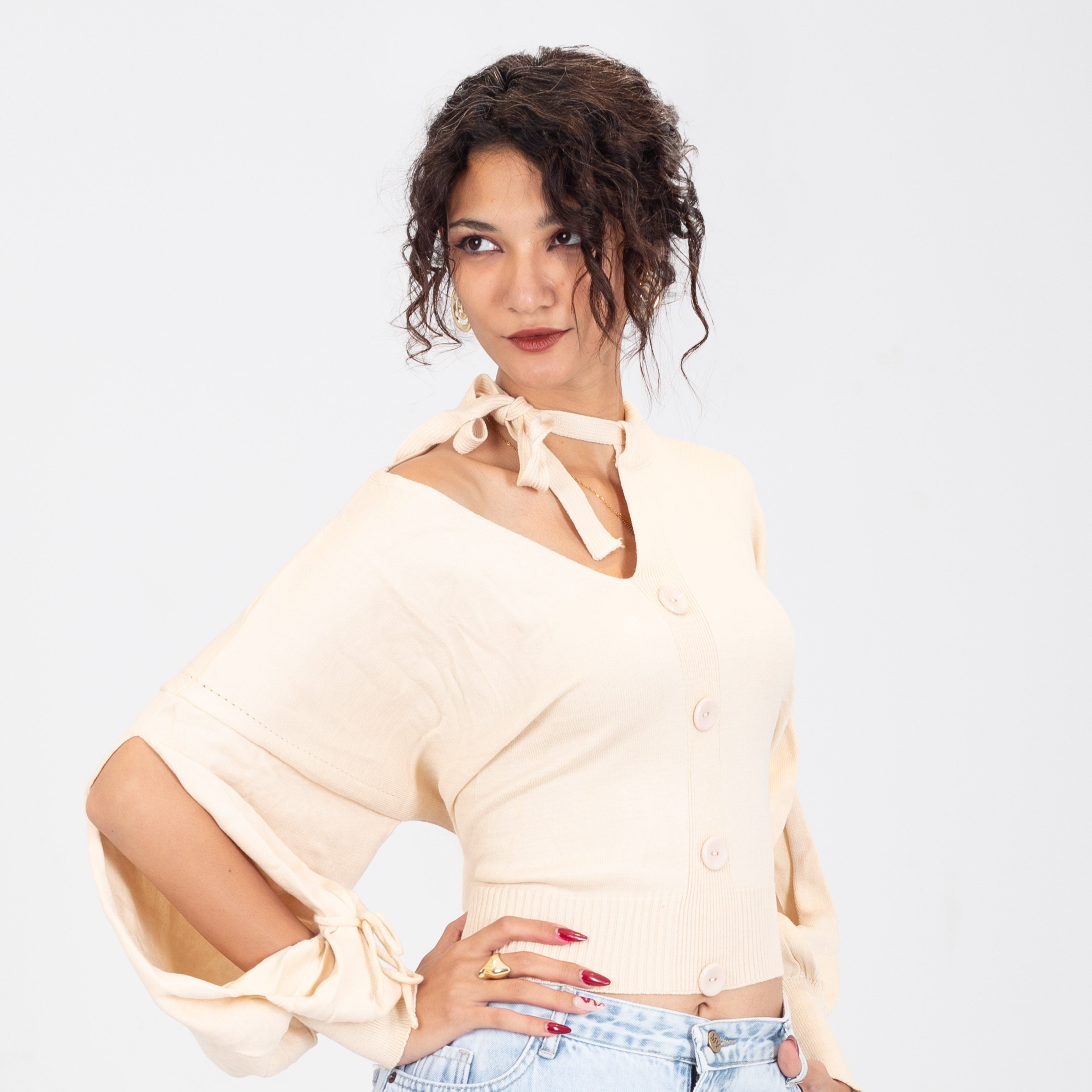 Tie-Neck Blouse w16252694