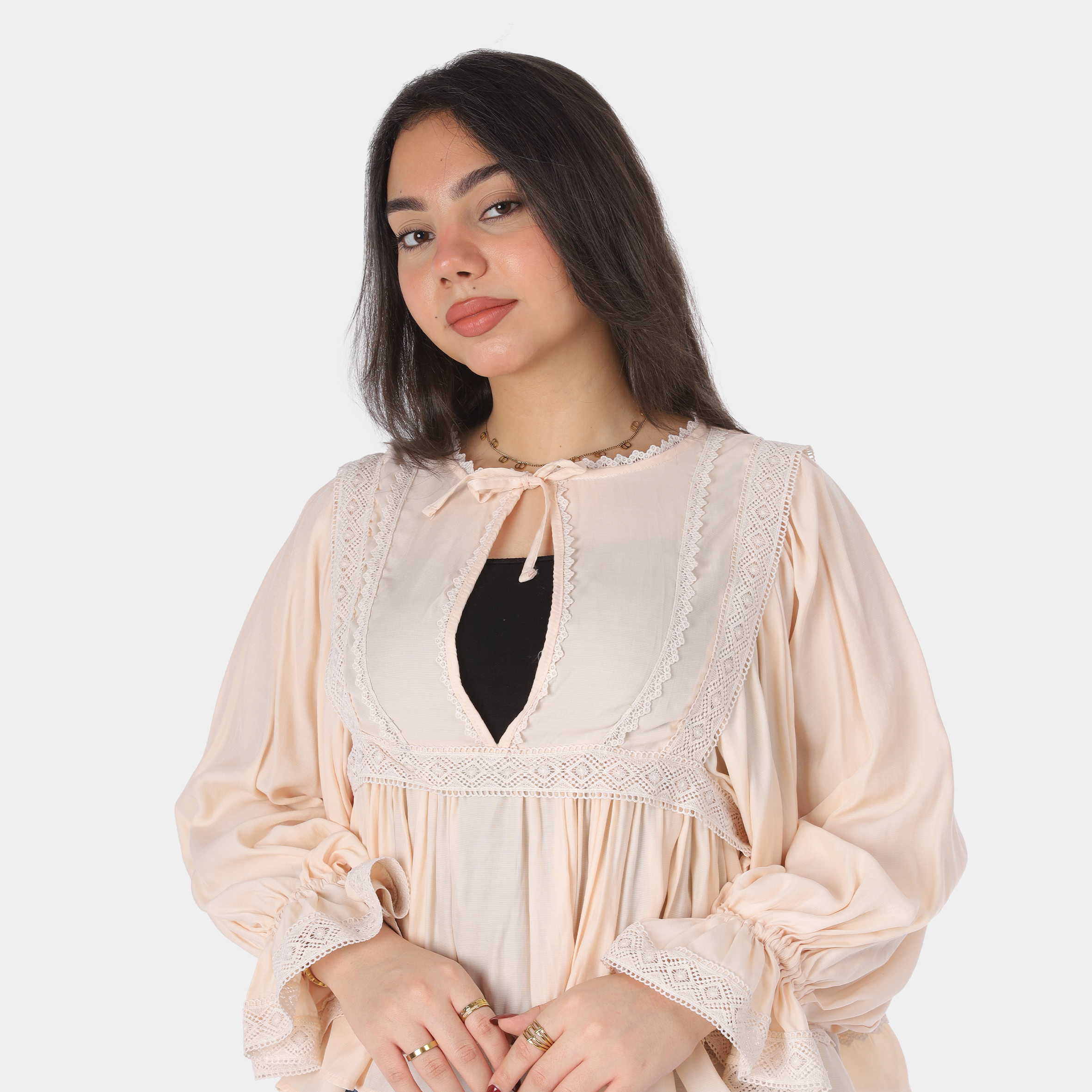 Front Tie Crop Blouse 2003/174