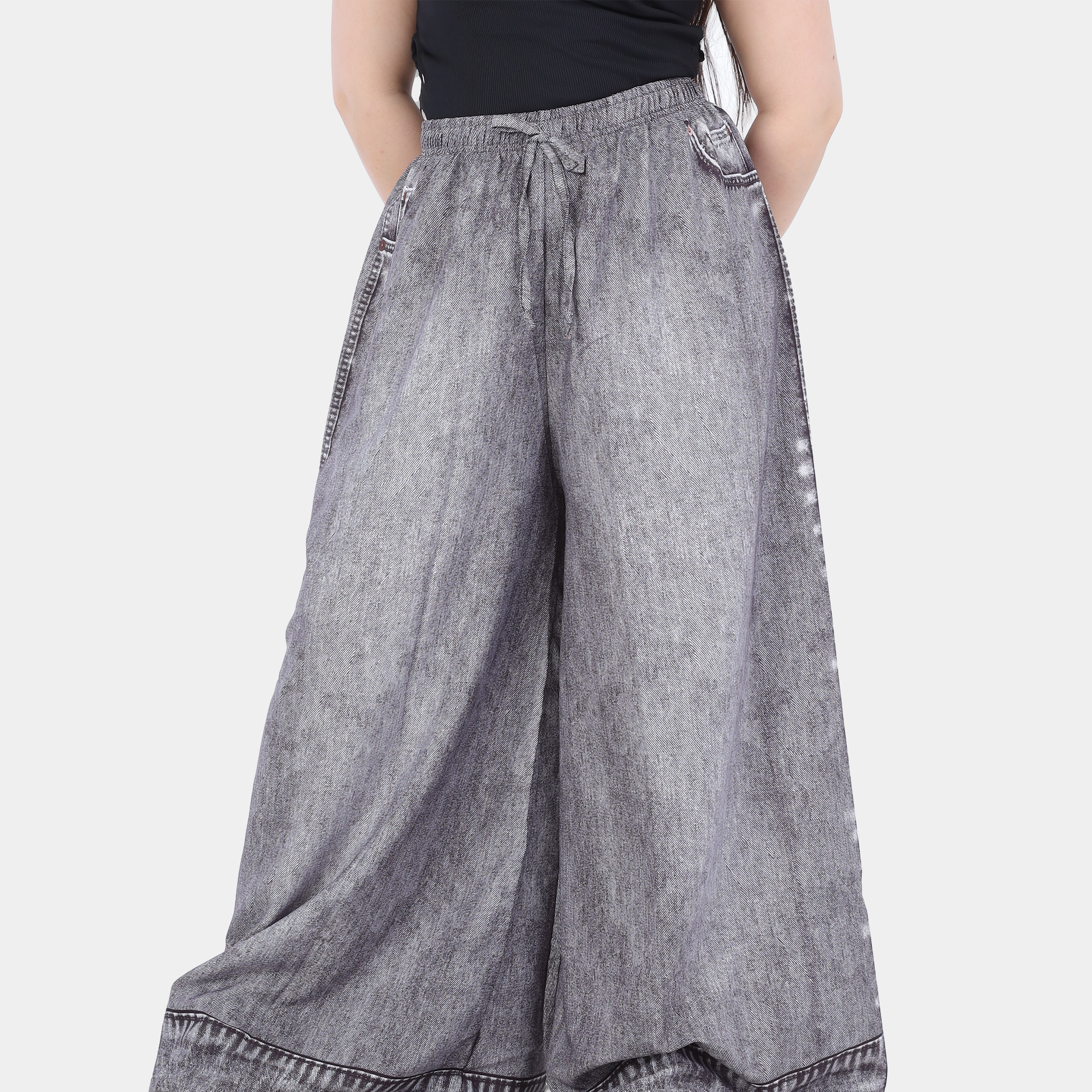 Wide Leg Casual Trousers 2073M726