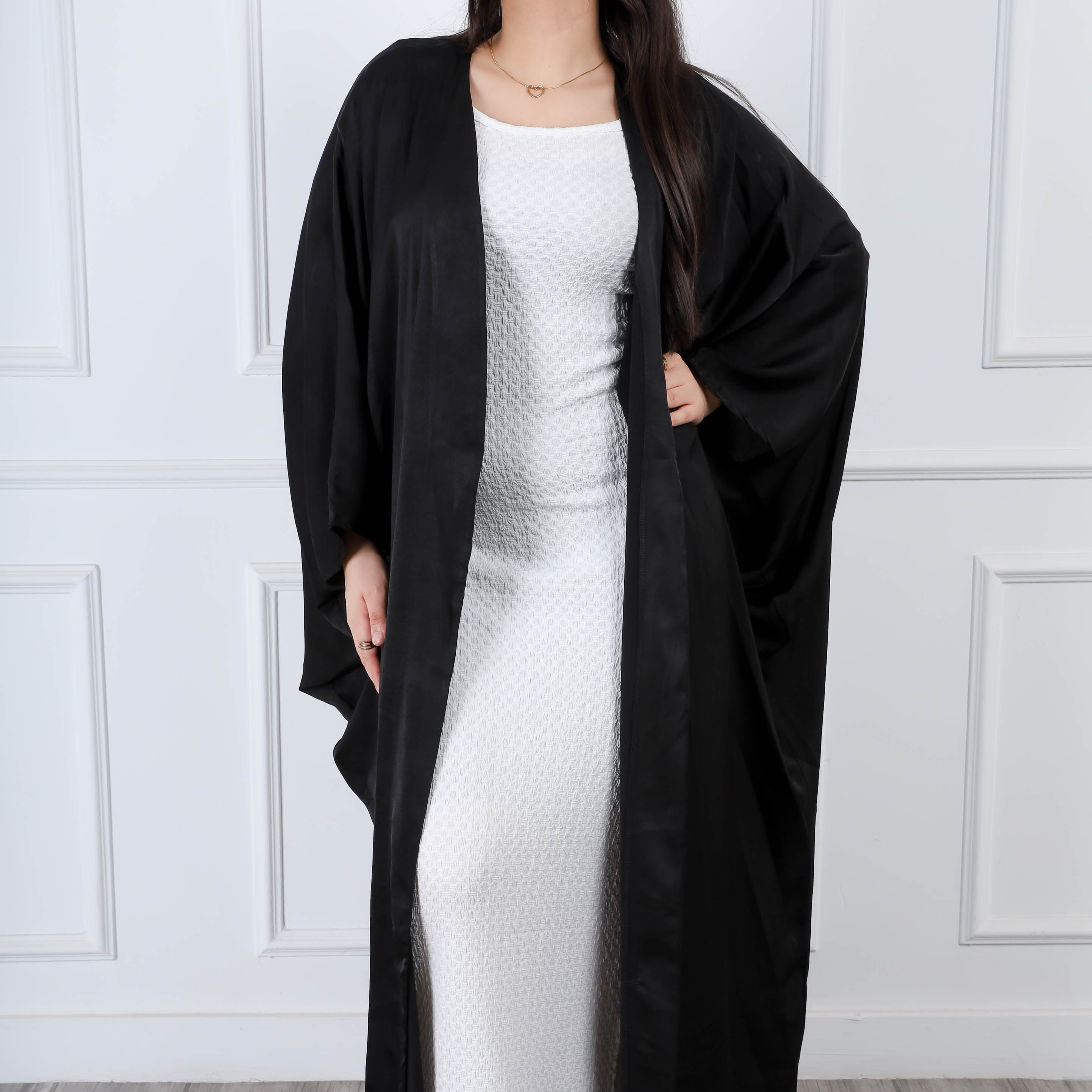 Oversized Satin Kimono s1501402