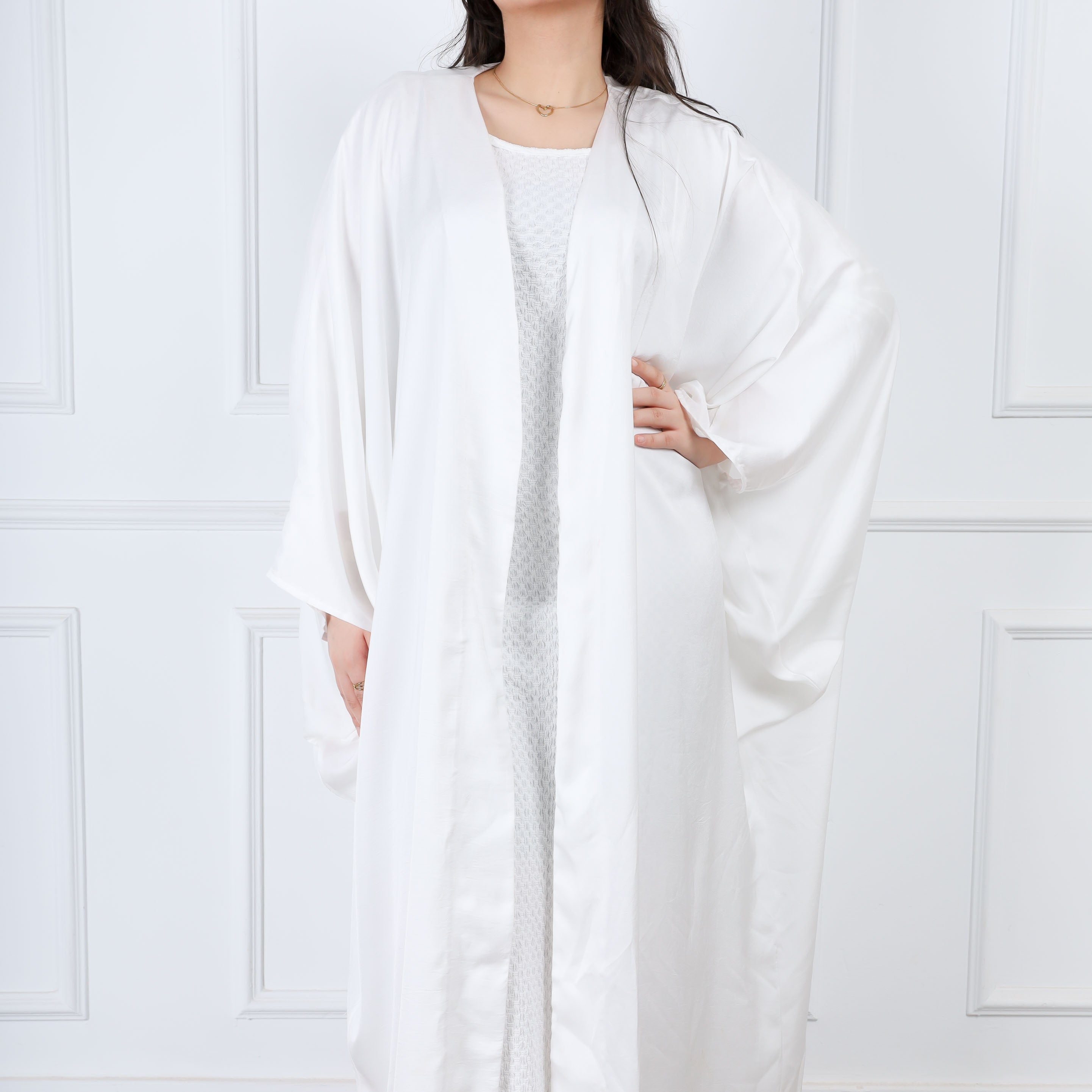 Oversized Satin Kimono s1501402