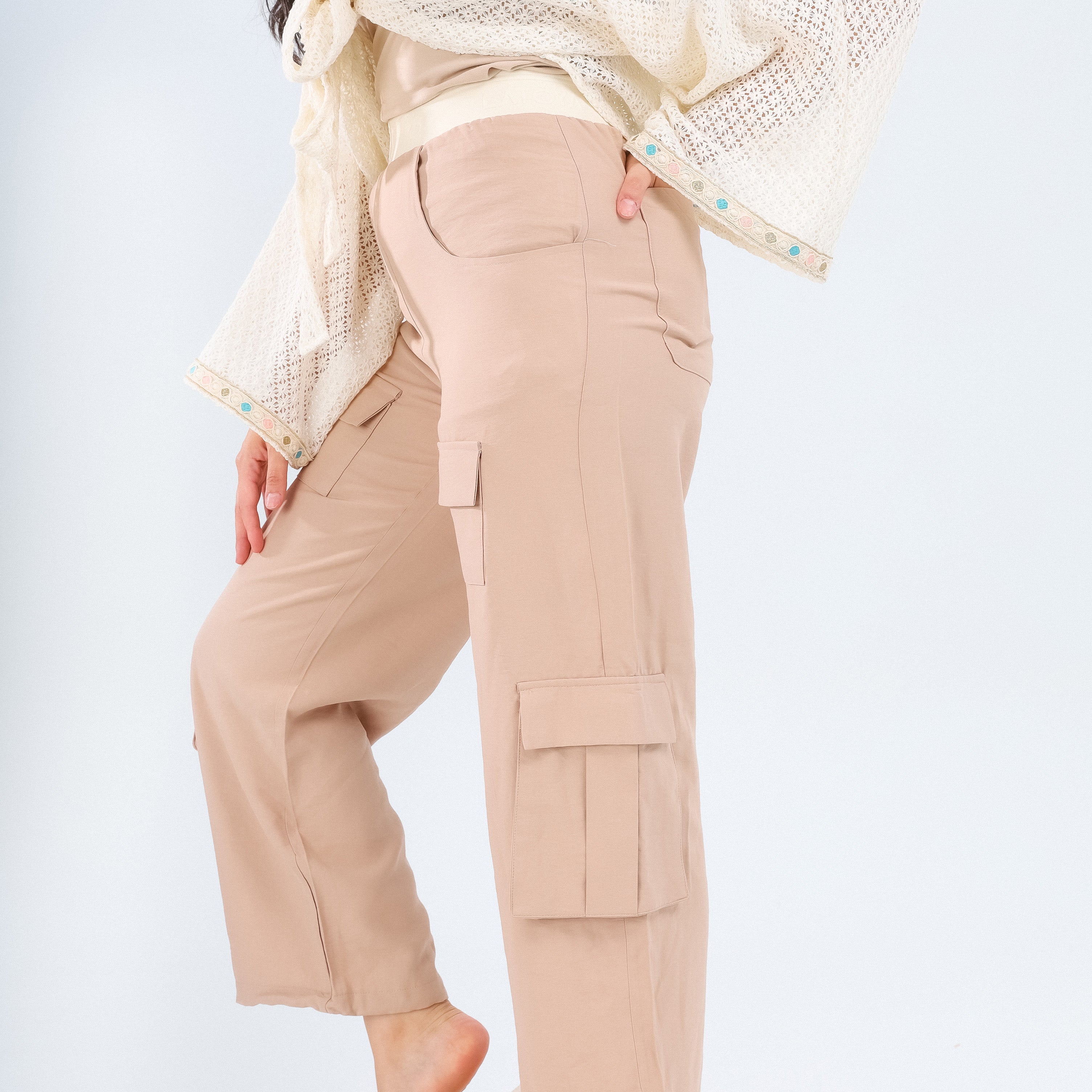 Cargo linen pants s1518239