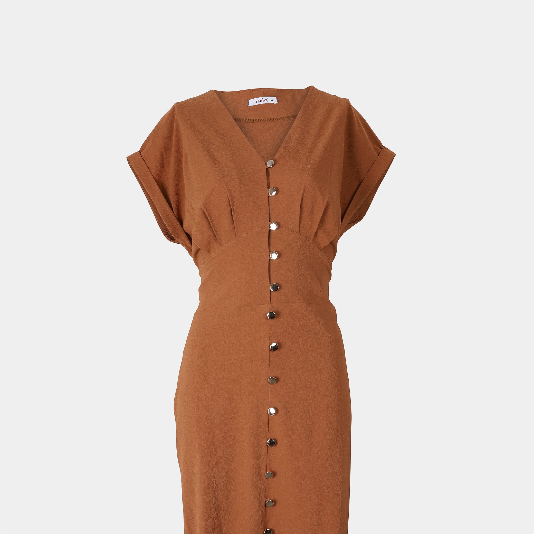 Elegant Button-Down Dress s15084004
