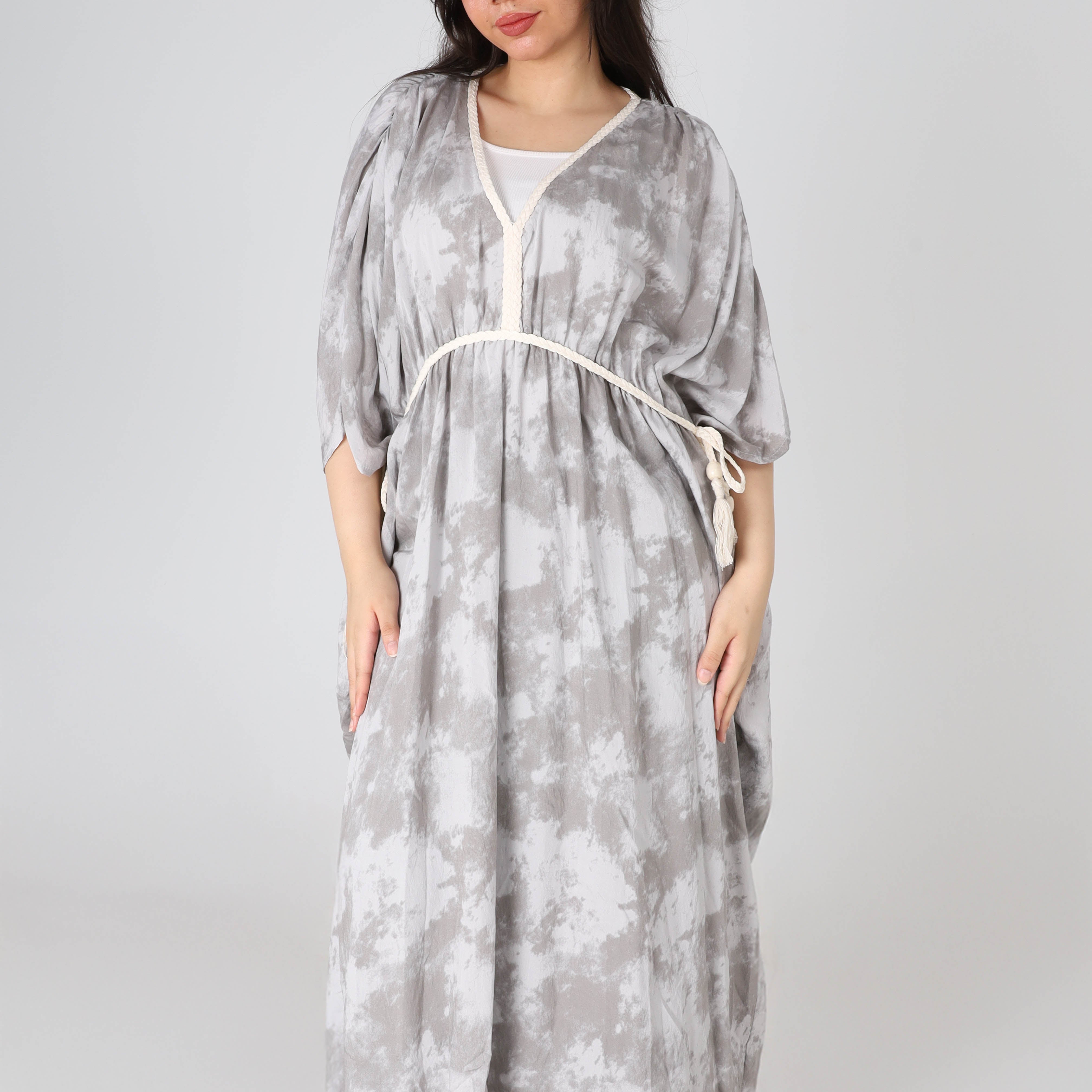 Loose Half-Sleeve Maxi Dress s1508580/2