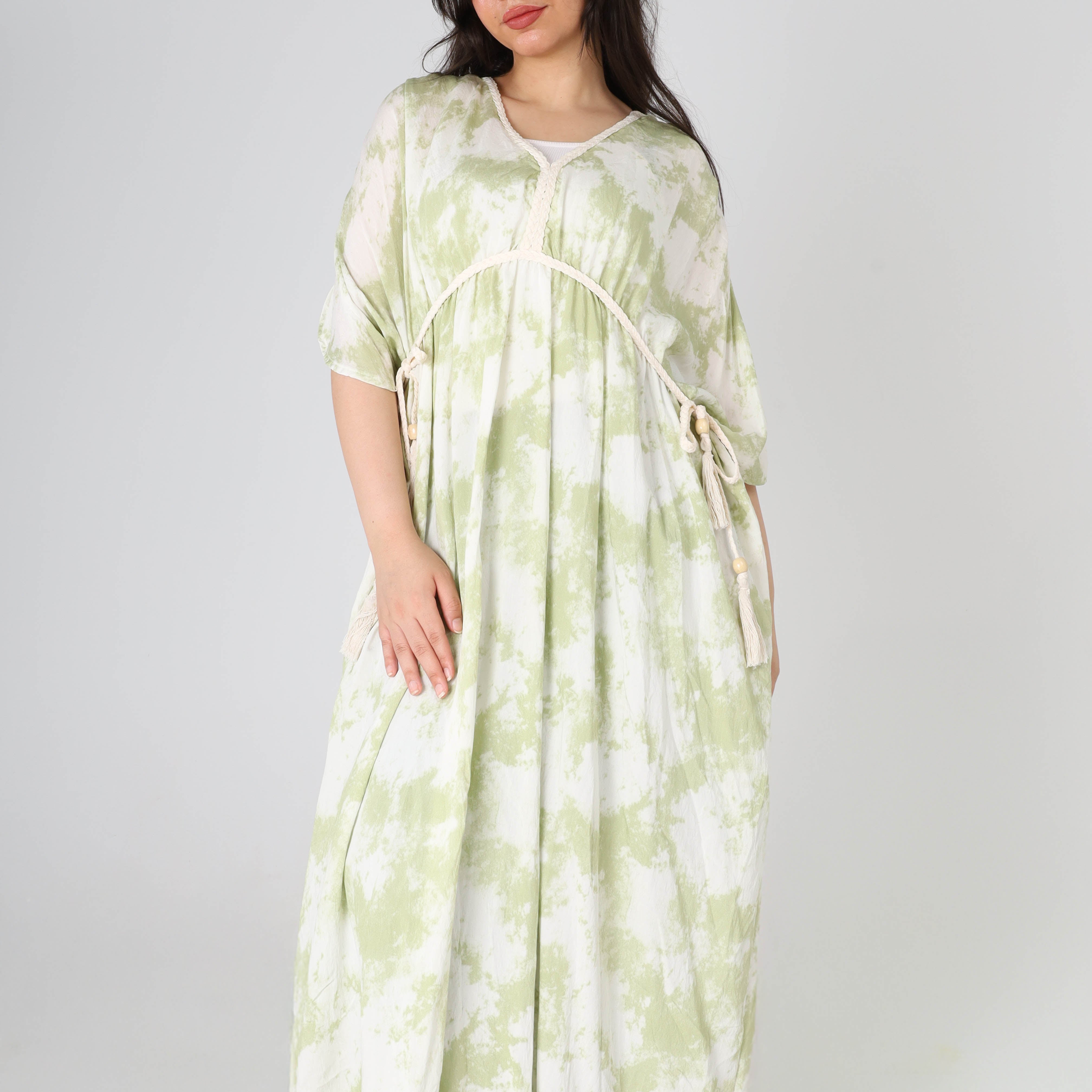 Loose Half-Sleeve Maxi Dress s1508580/2