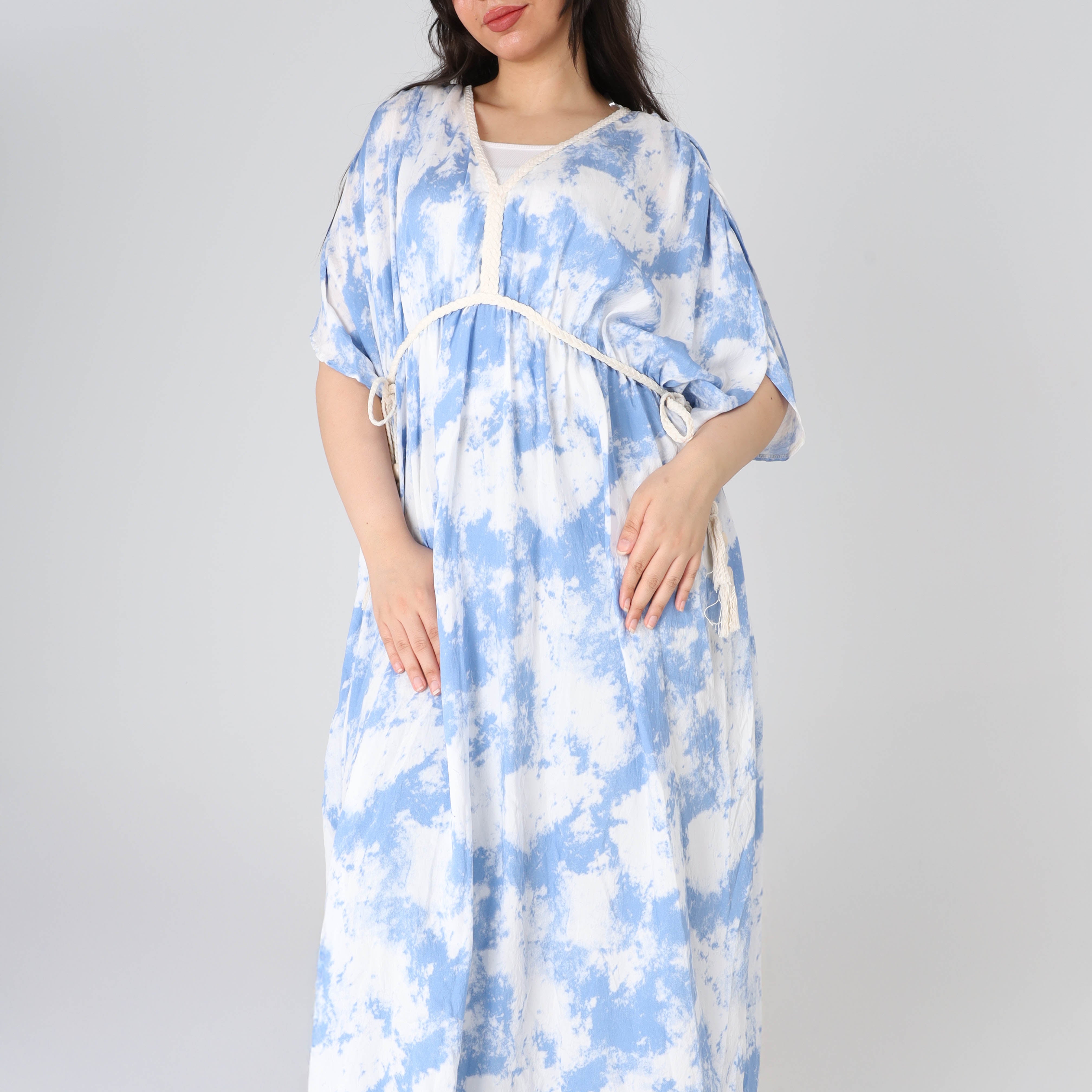 Loose Half-Sleeve Maxi Dress s1508580/2