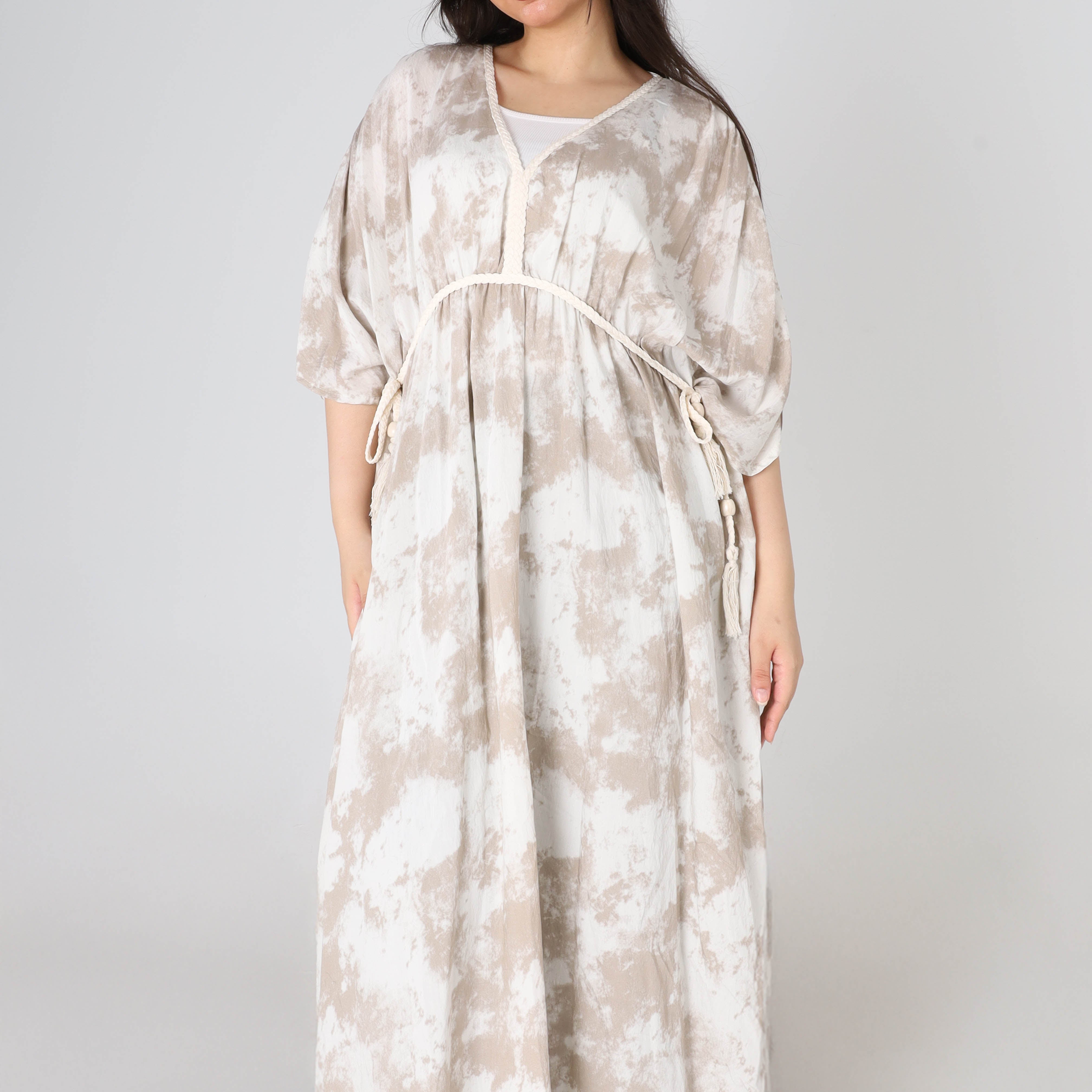 Loose Half-Sleeve Maxi Dress s1508580/2