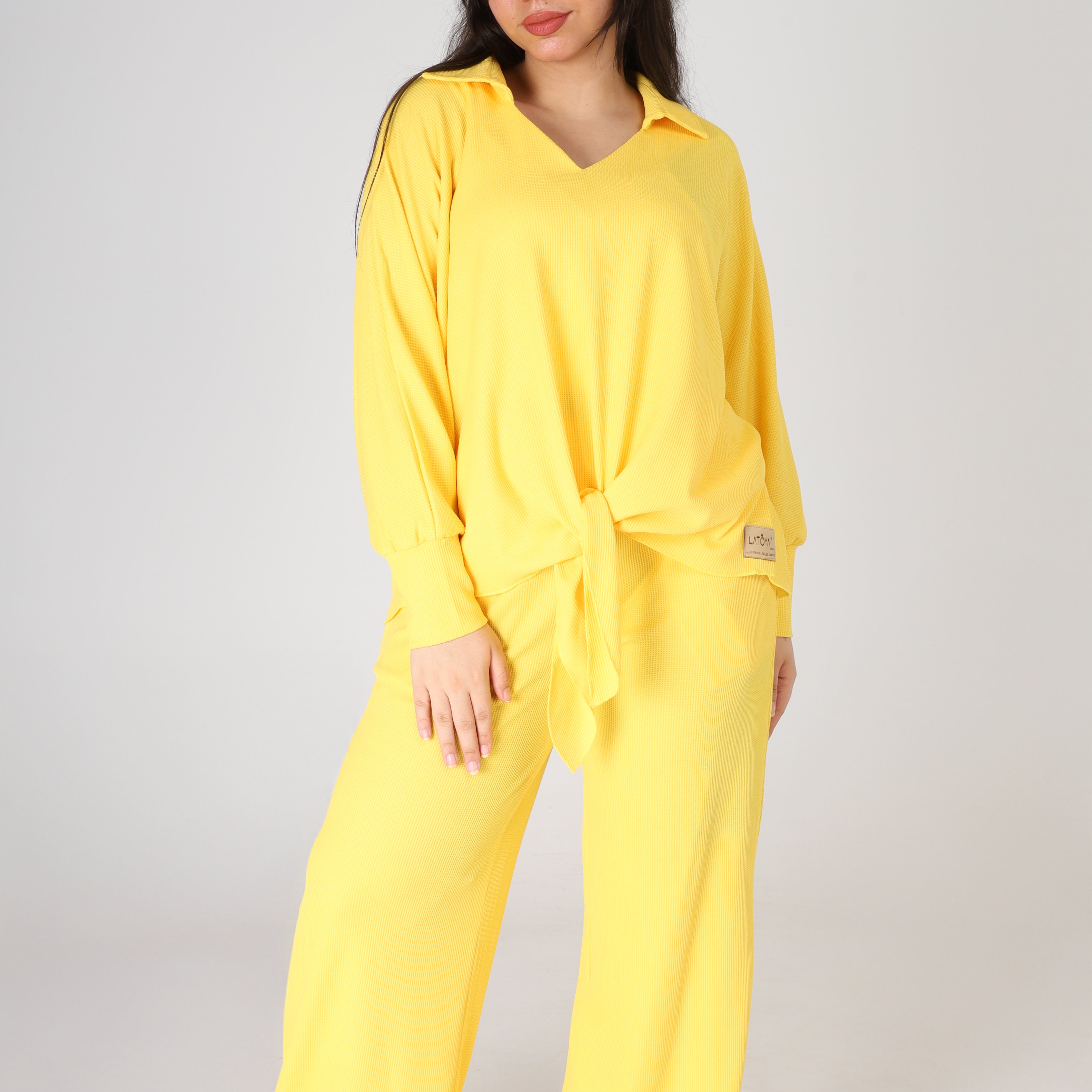 Tie-Front Casual Set s1514343