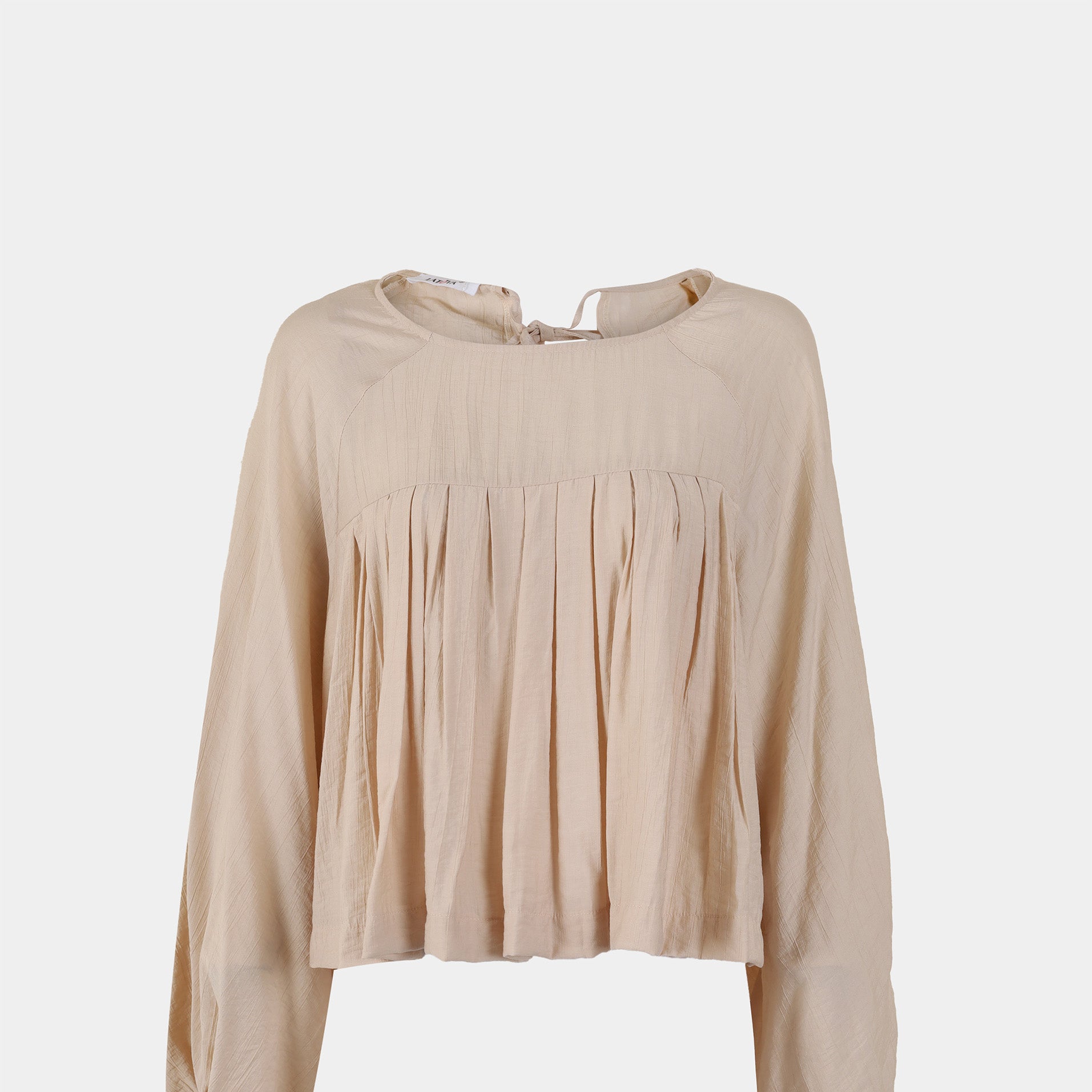 Pleated Long-Sleeve Blouse s1516354