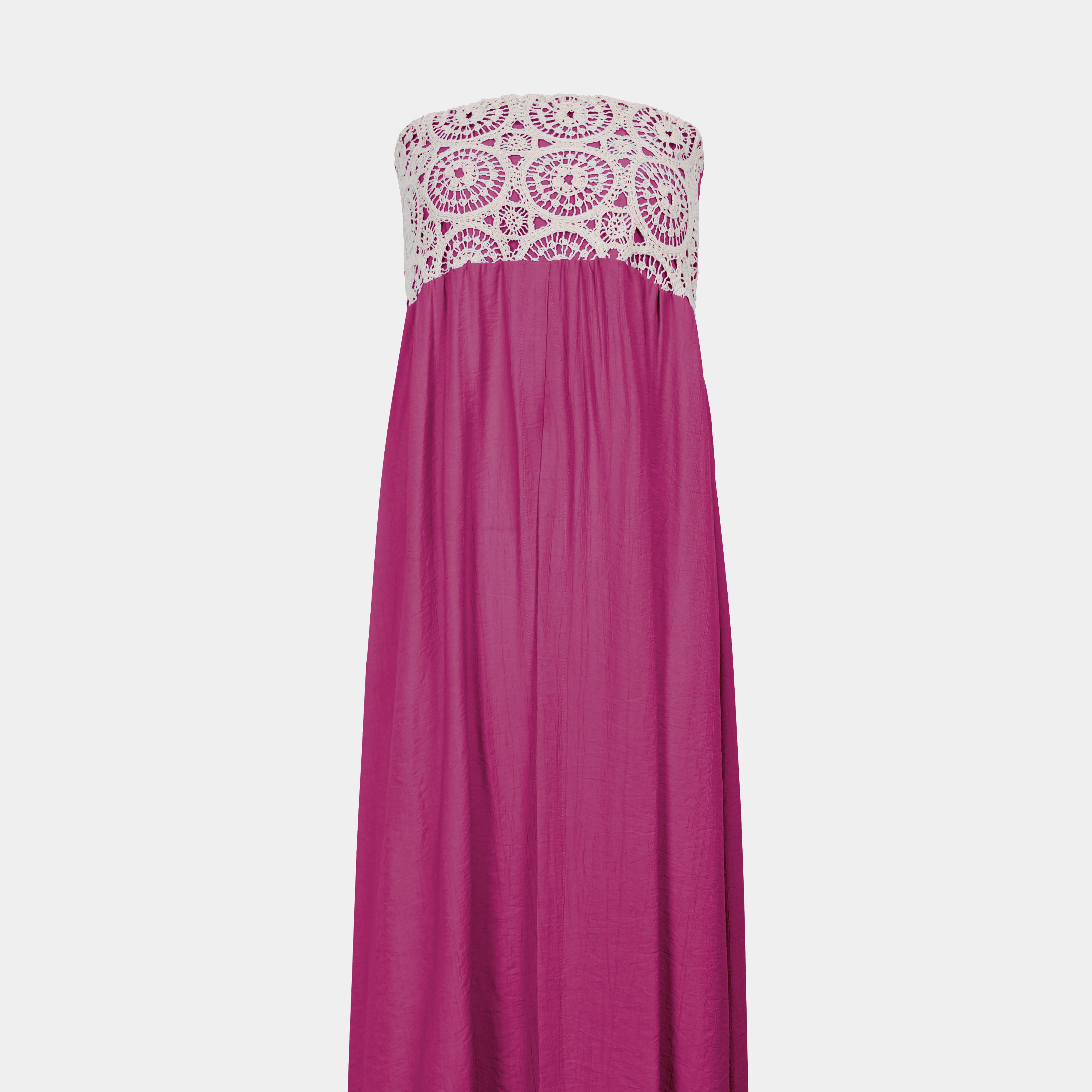 Sleeveless Dress with Lace Details s1518596/1