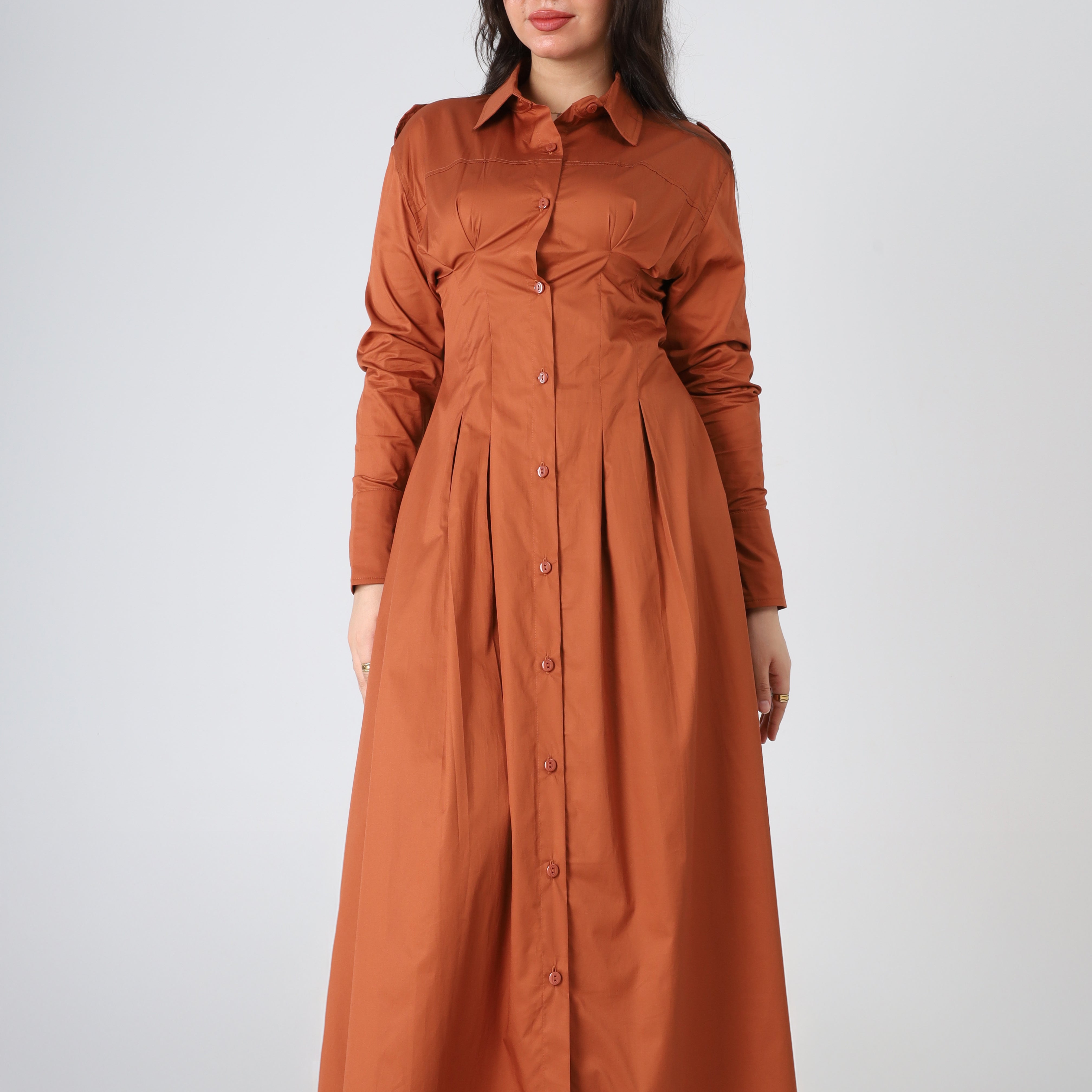 Gabardine Shirt-style Dress s1530621