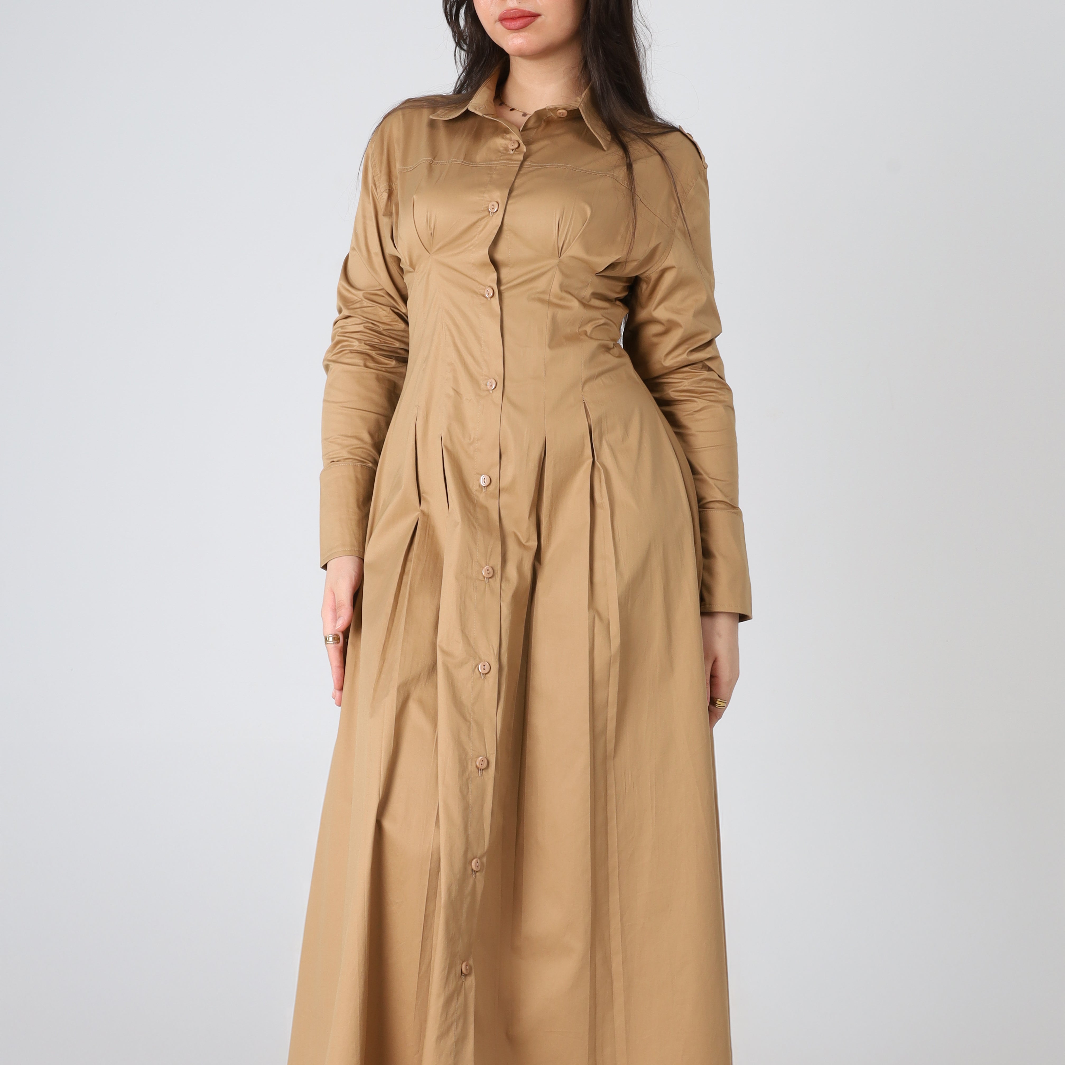 Gabardine Shirt-style Dress s1530621