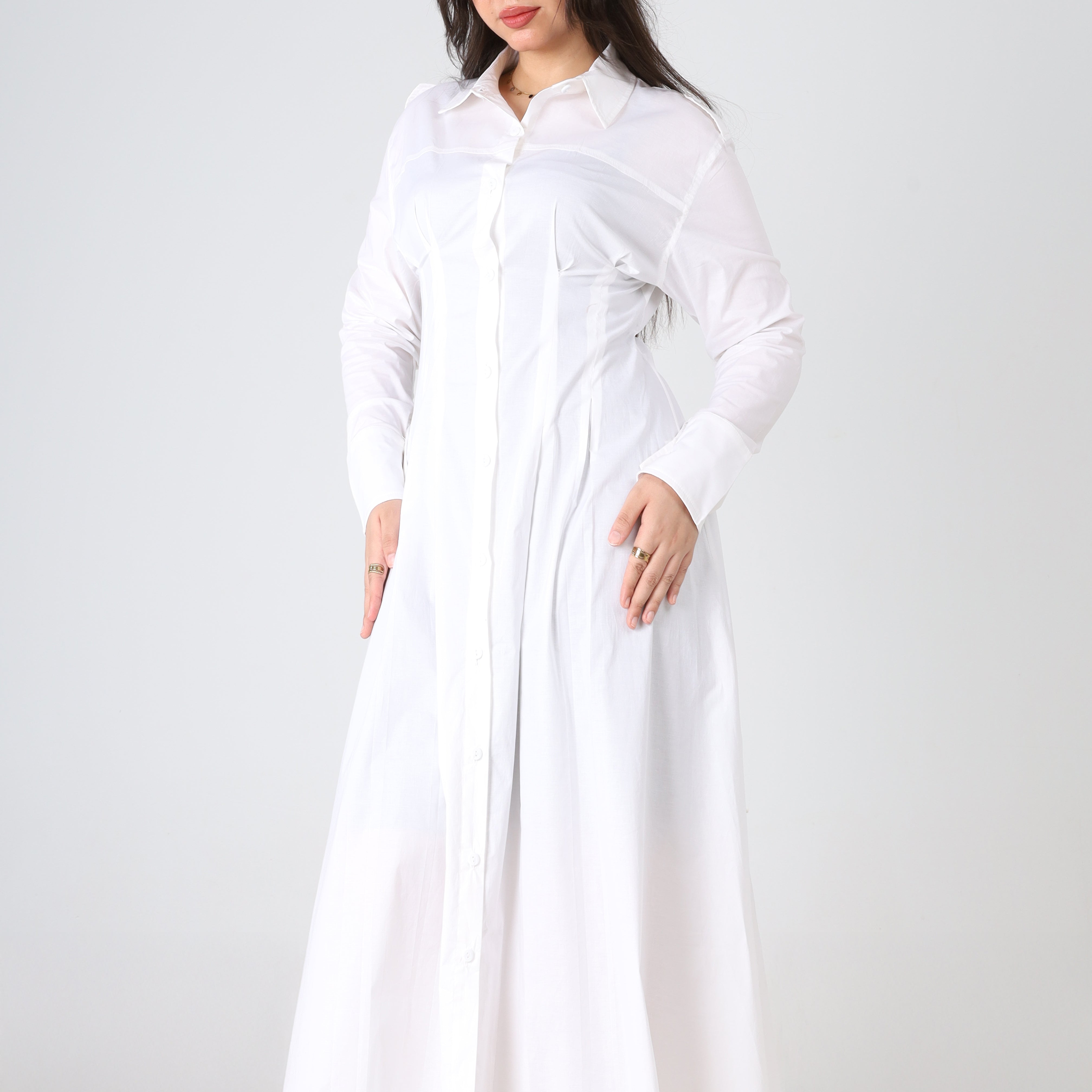 Gabardine Shirt-style Dress s1530621