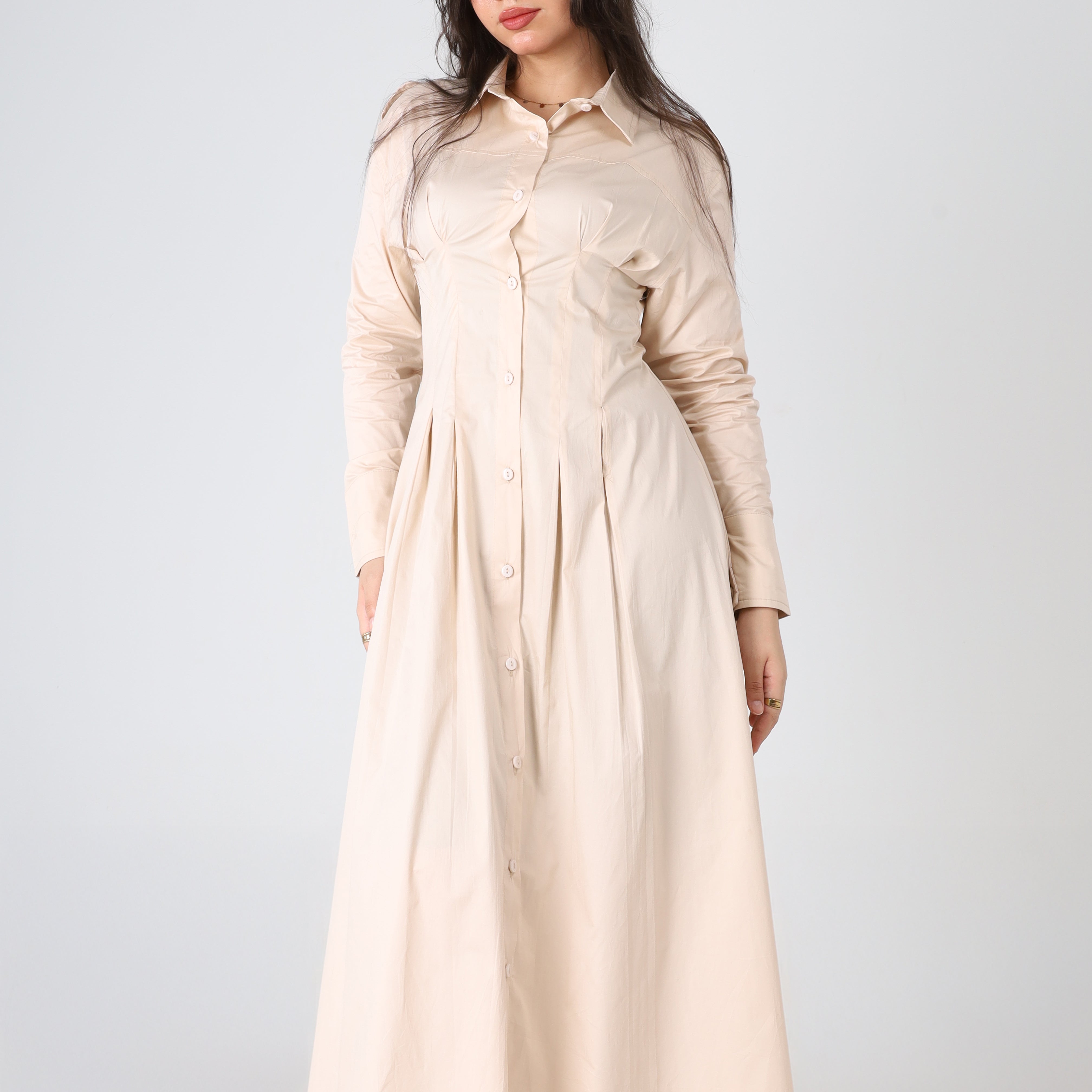 Gabardine Shirt-style Dress s1530621
