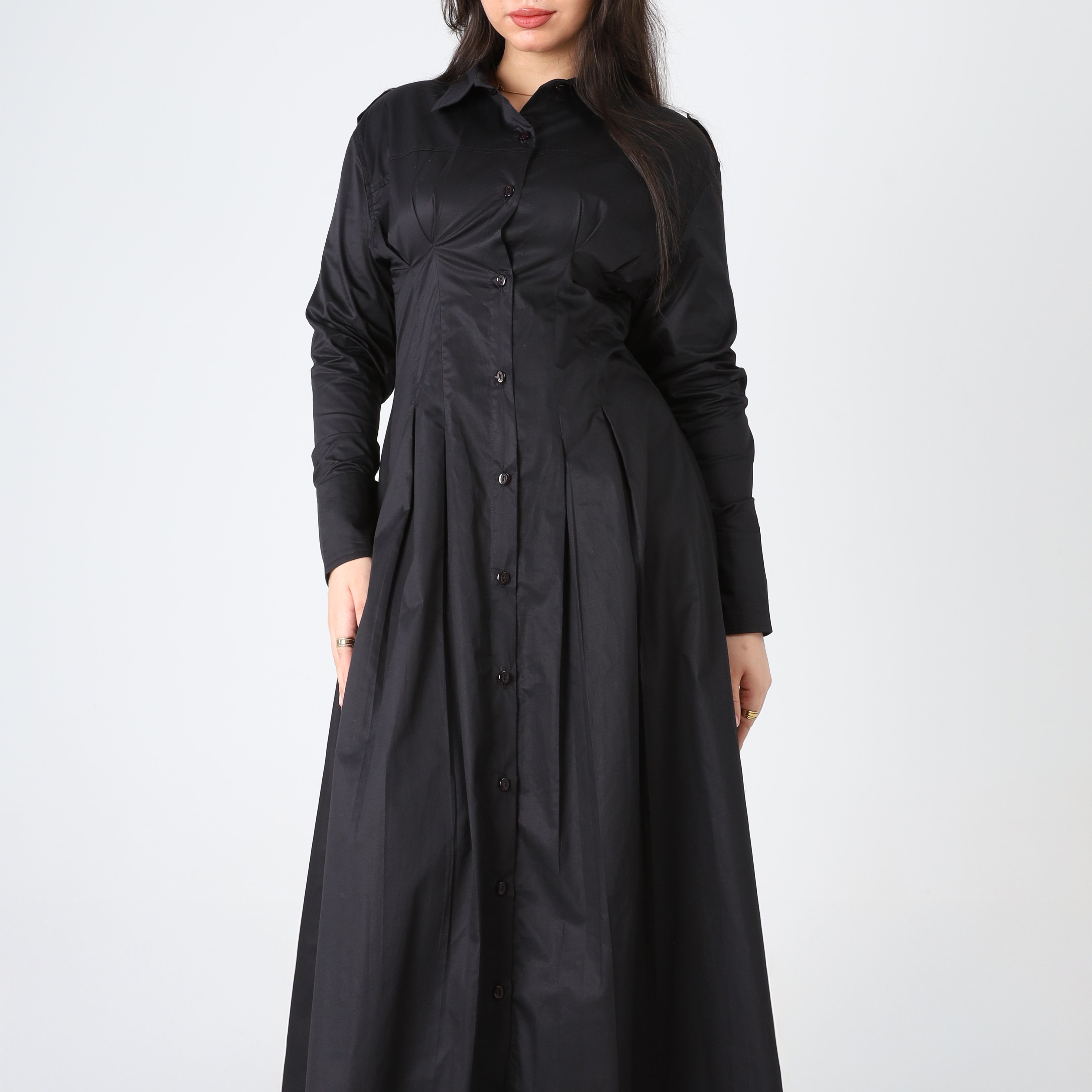 Gabardine Shirt-style Dress s1530621