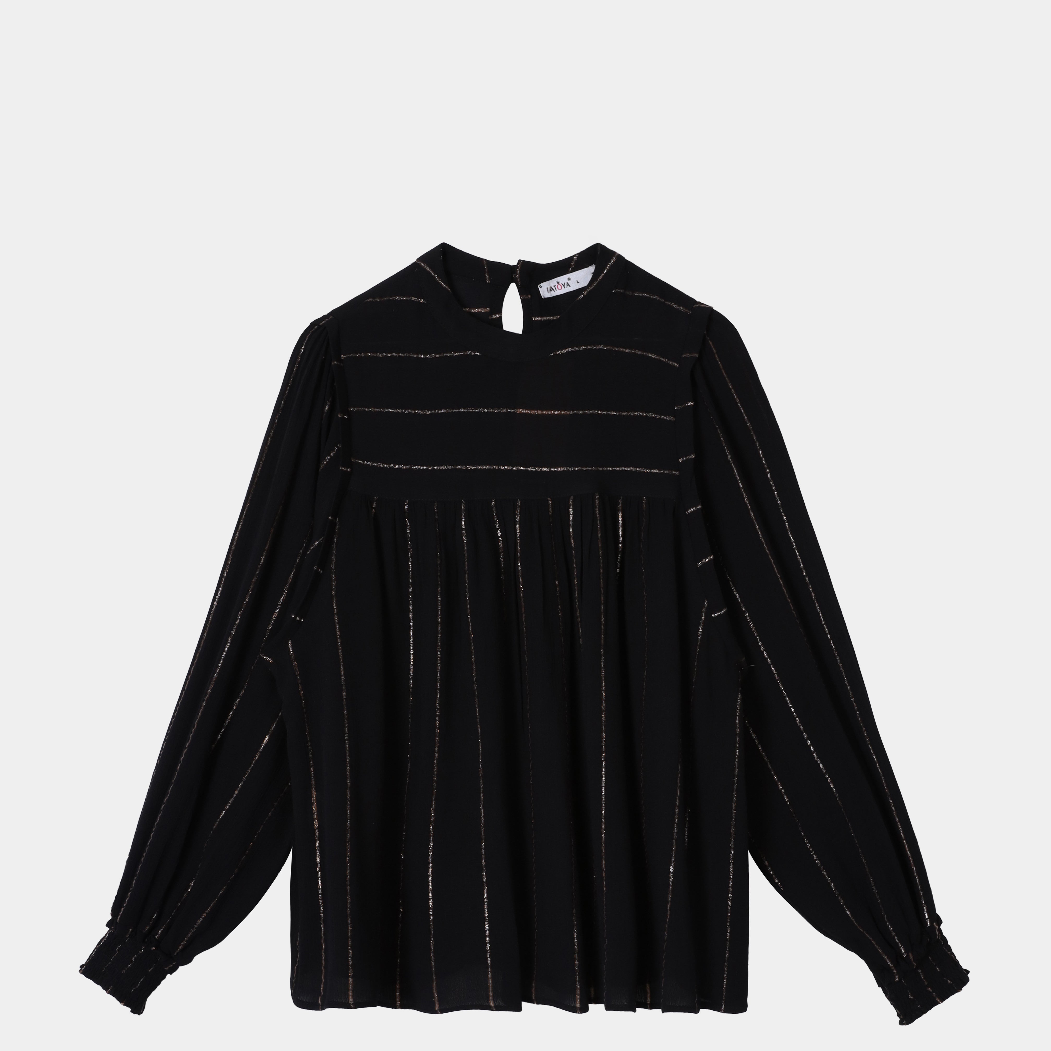 Casual Striped Blouse s154100999