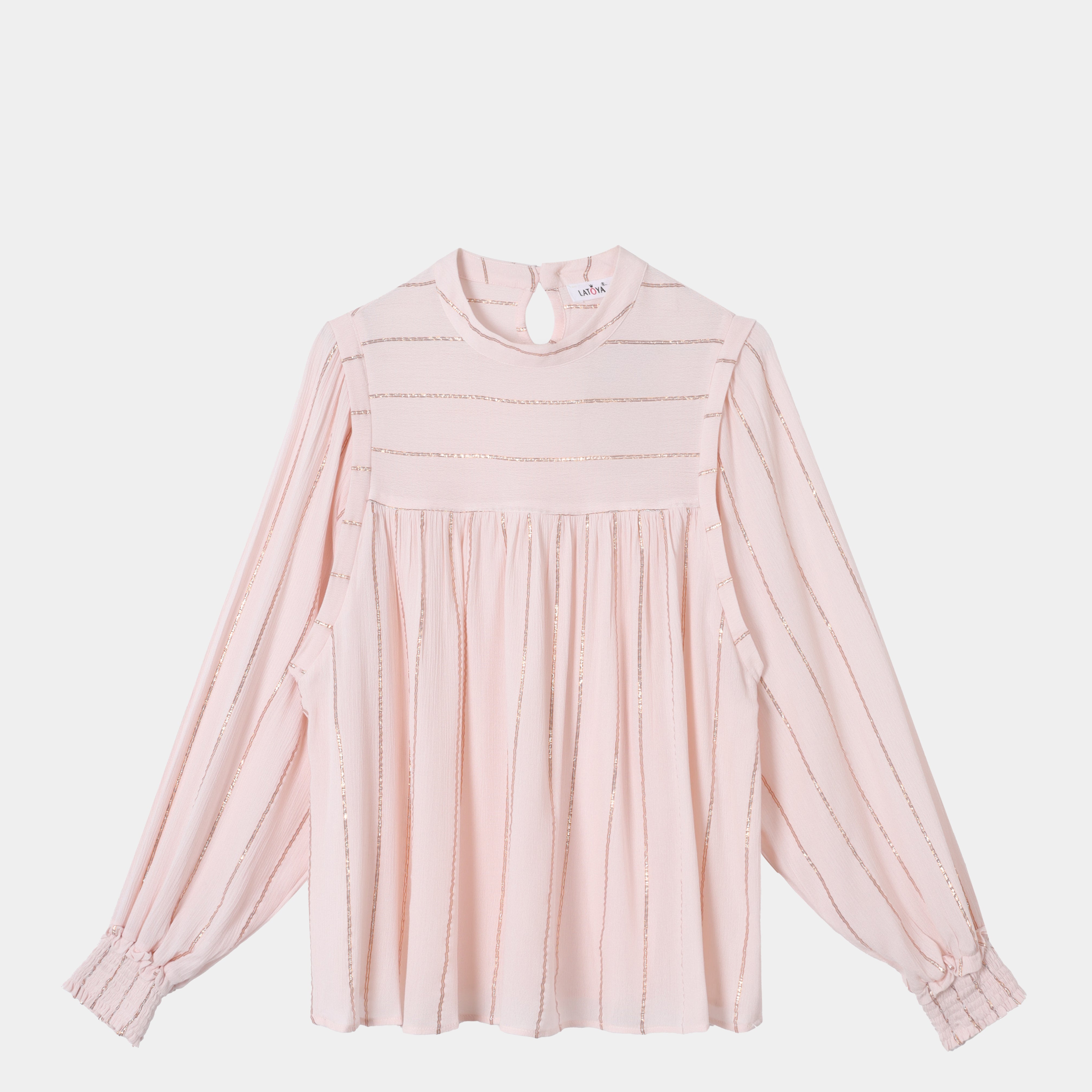 Casual Striped Blouse s154100999