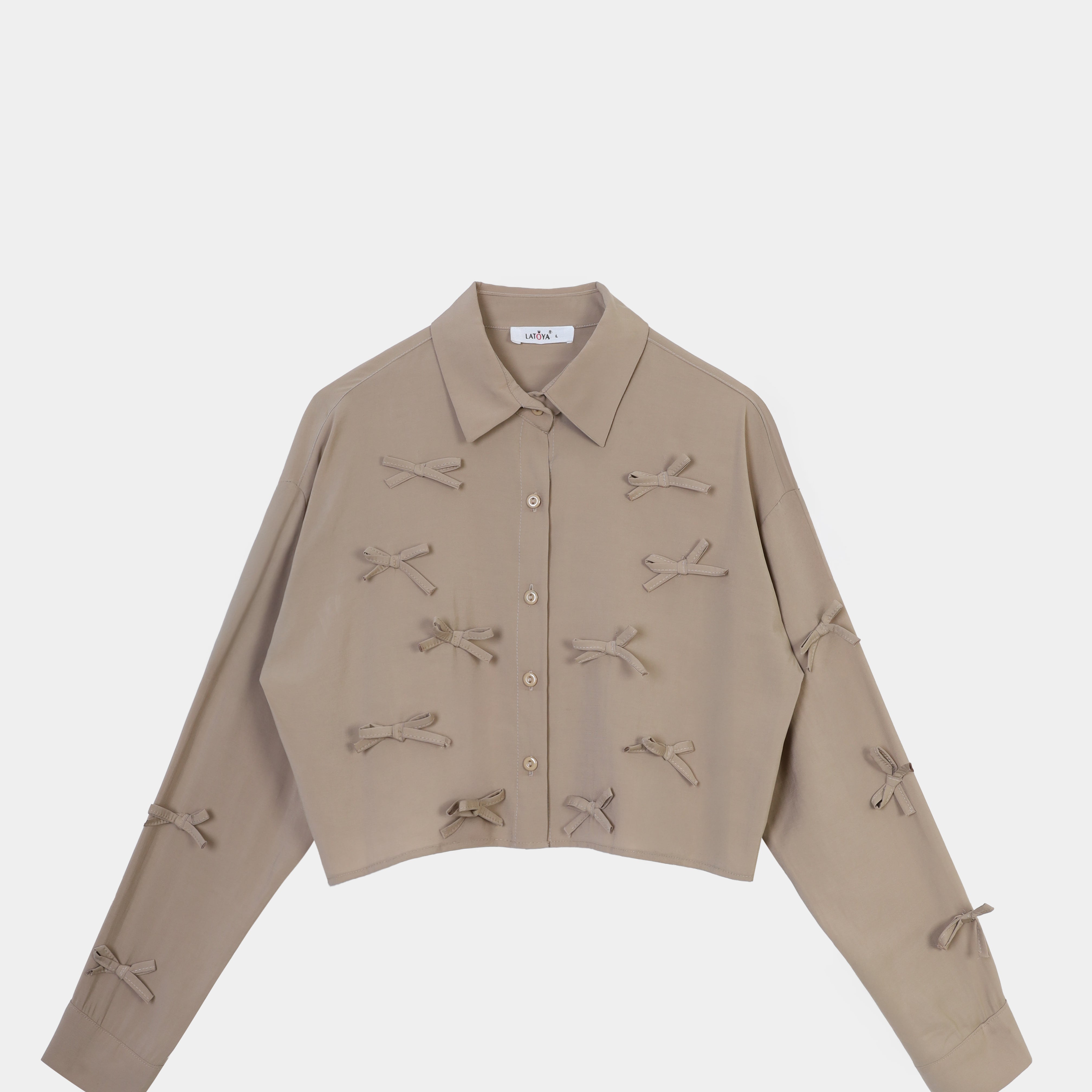 Cropped Shirt with Bows s1541331
