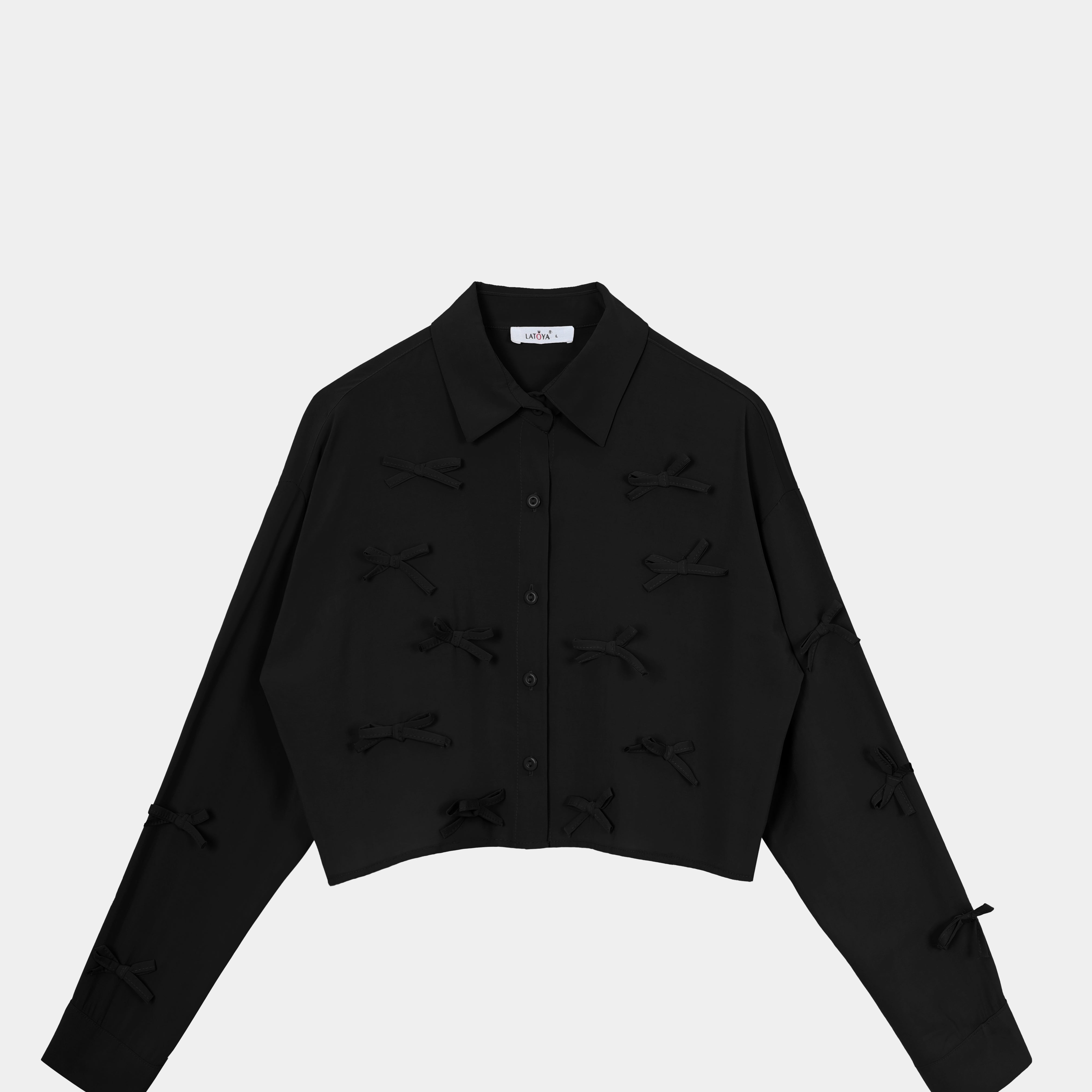Cropped Shirt with Bows s1541331