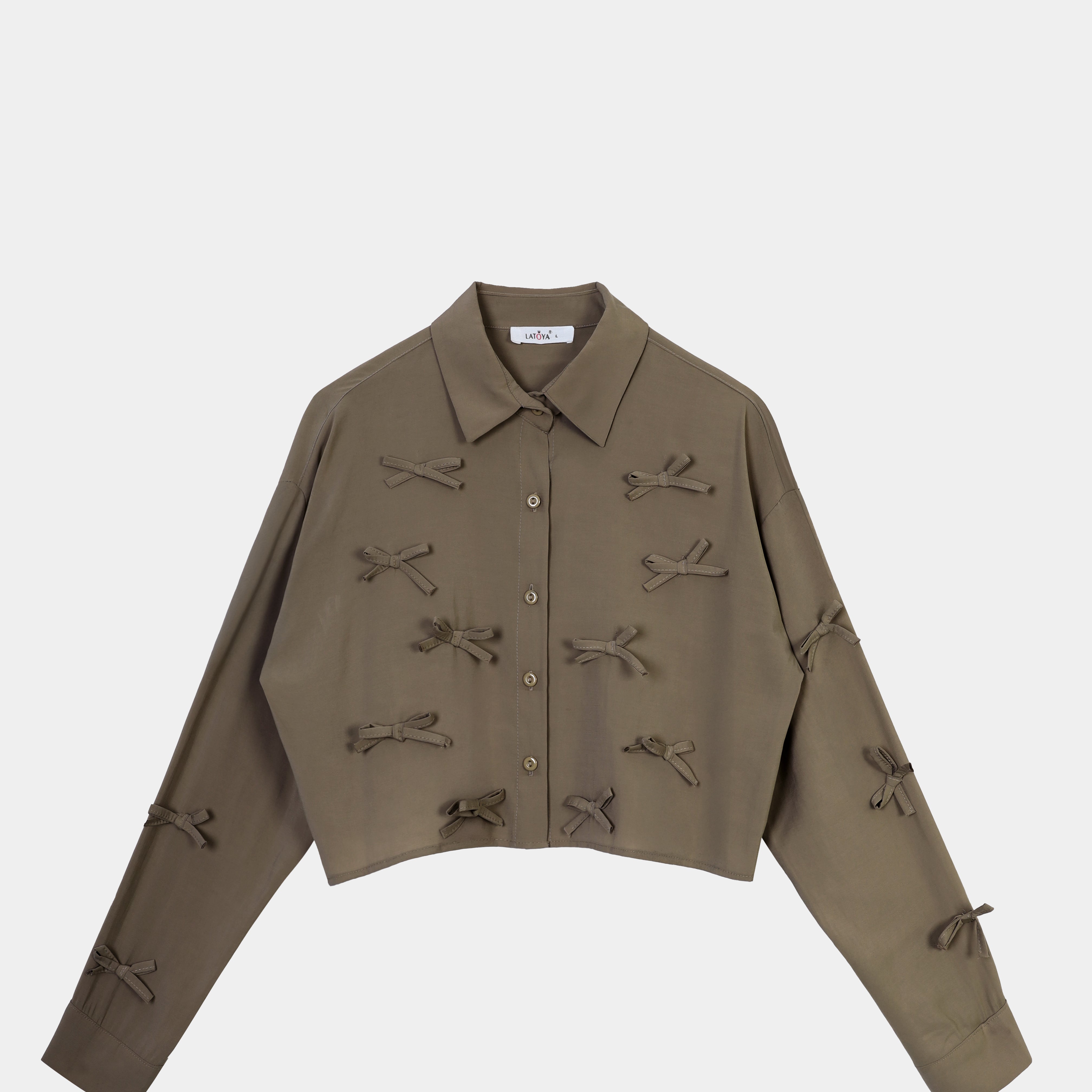 Cropped Shirt with Bows s1541331
