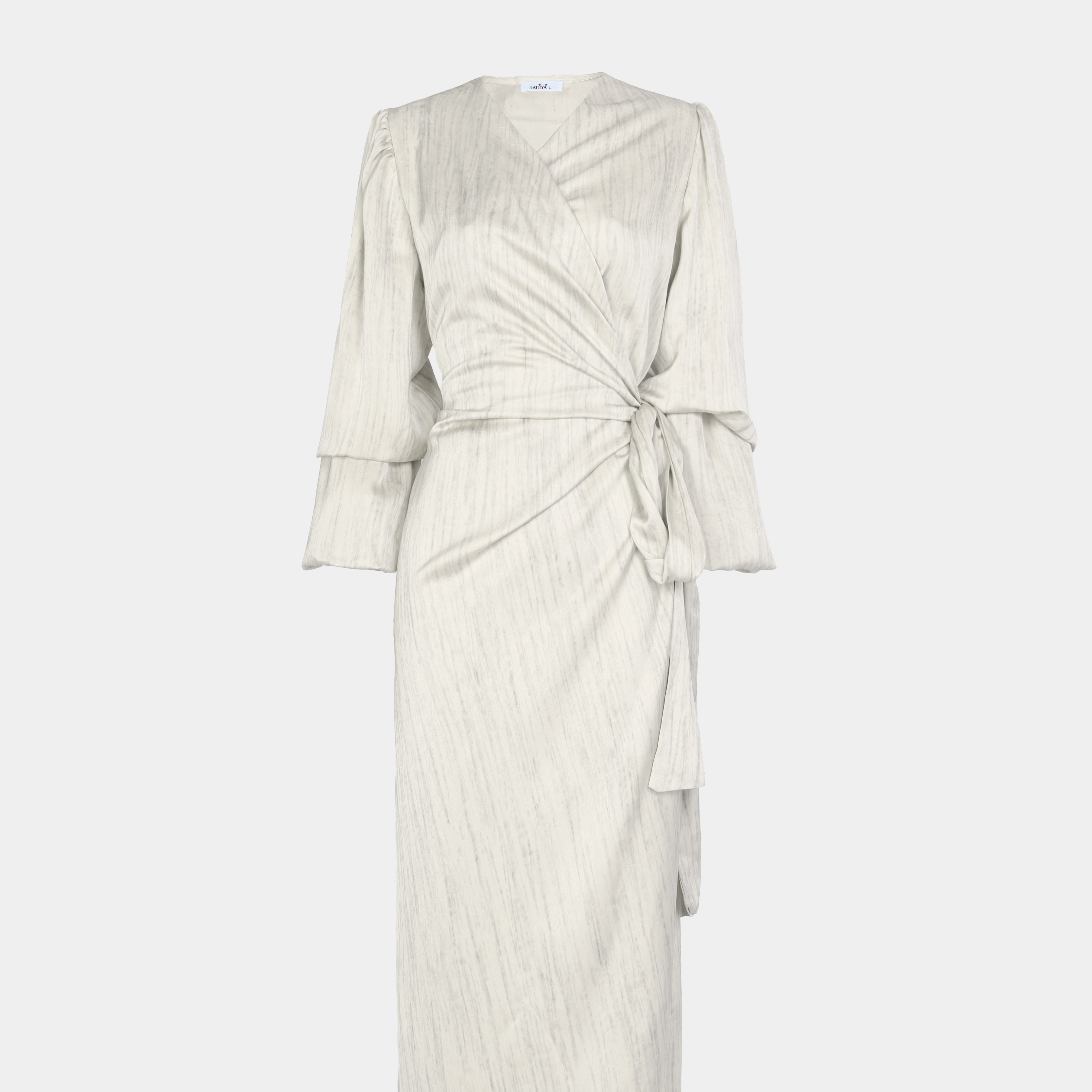Striped Wrap Dress s1541777/1