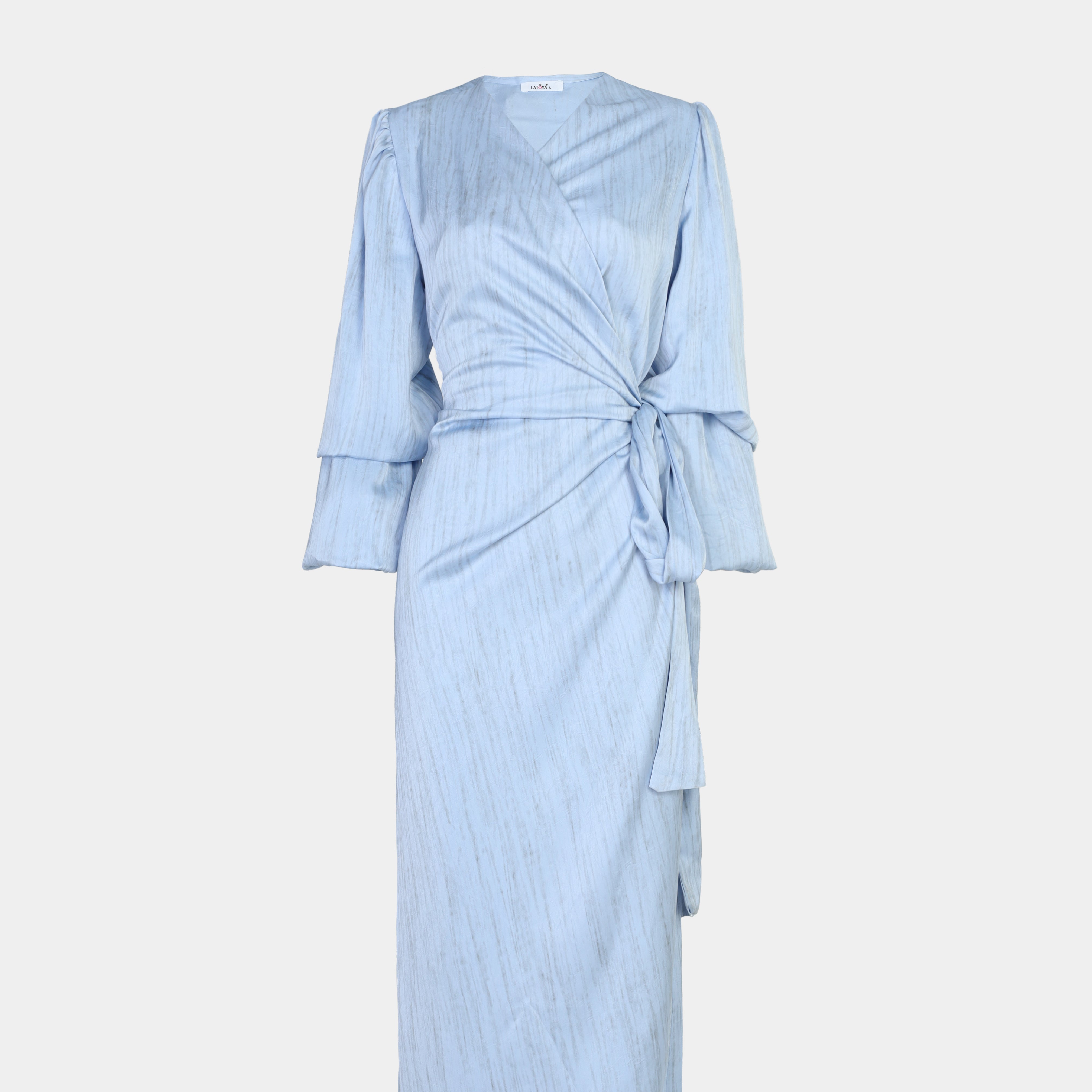 Striped Wrap Dress s1541777/1