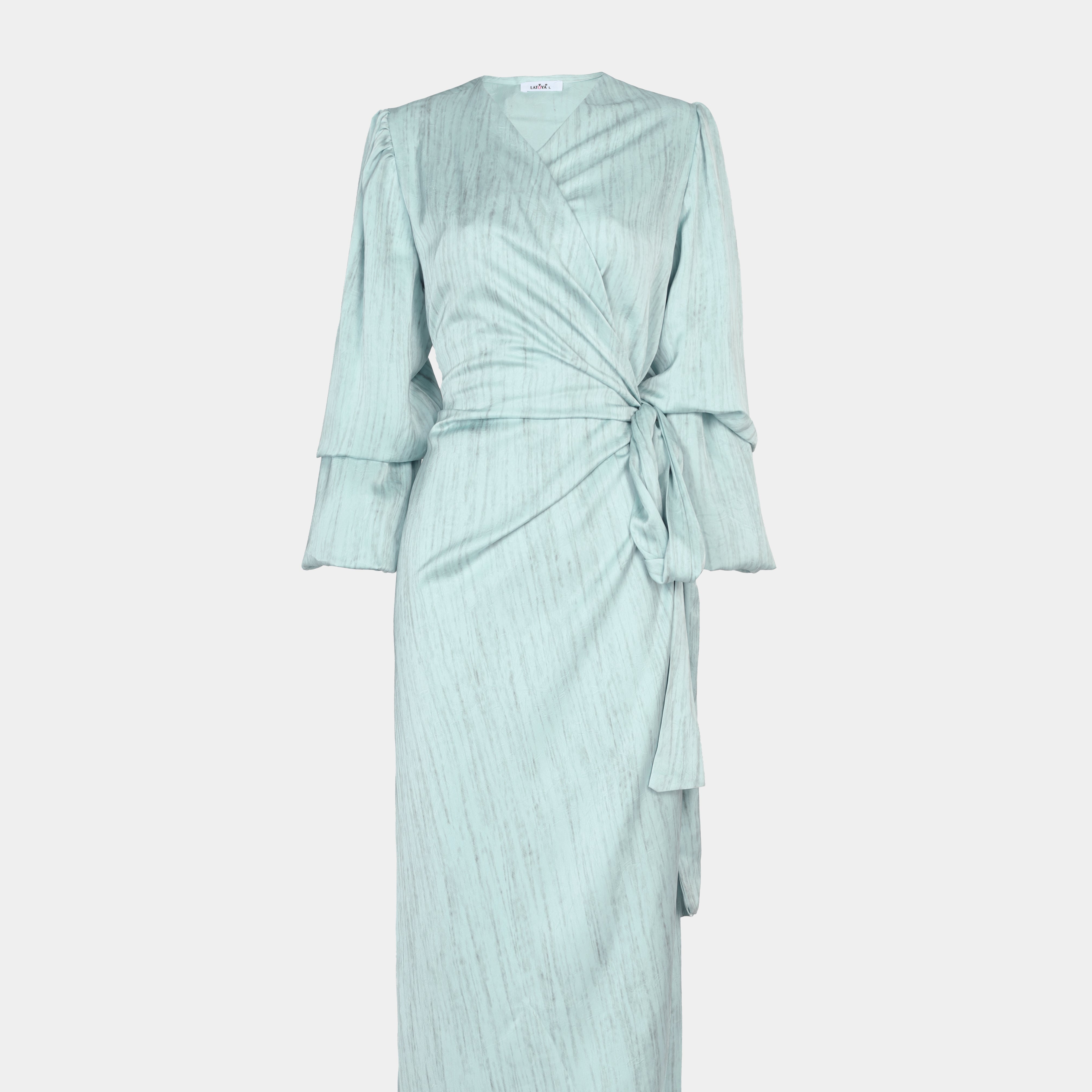 Striped Wrap Dress s1541777/1