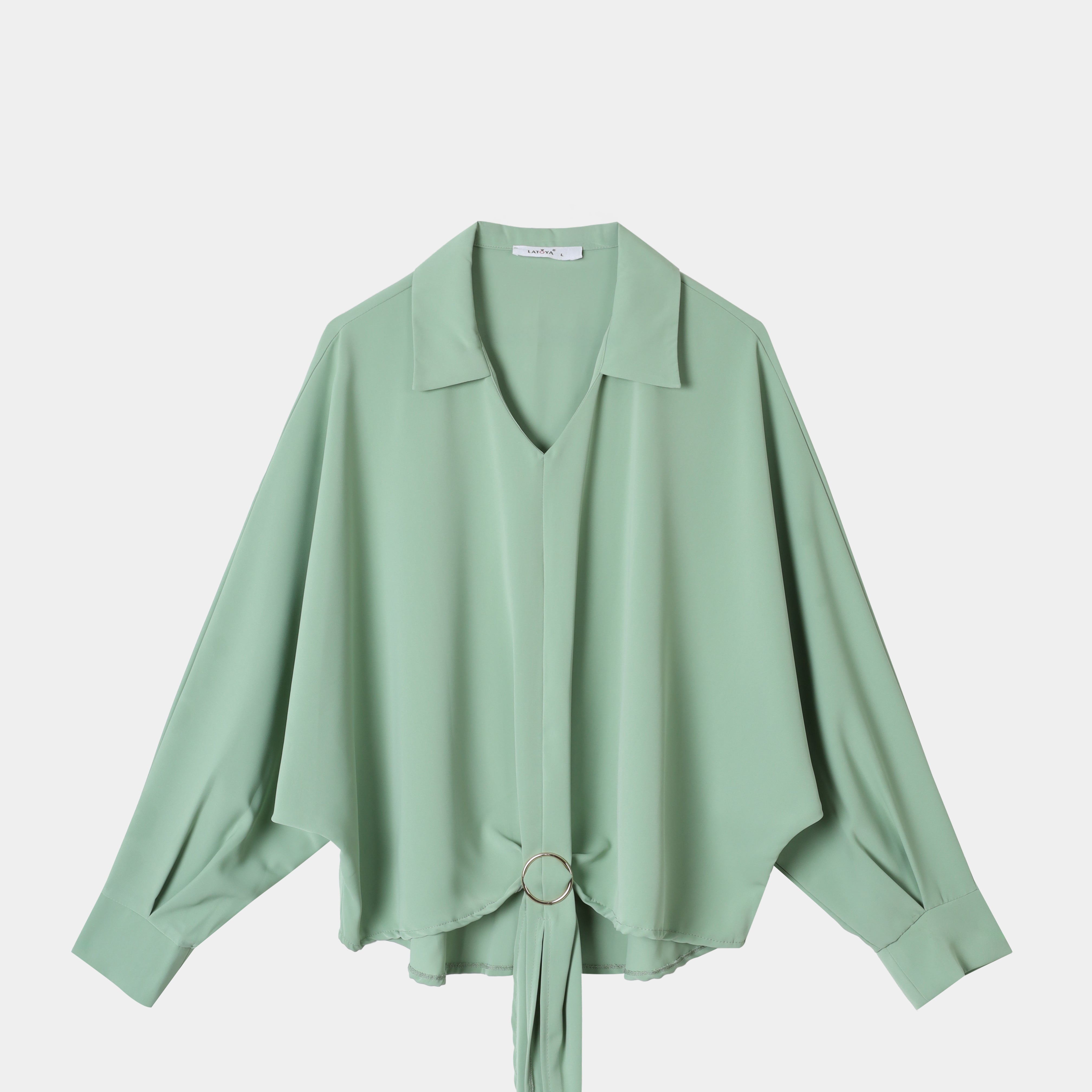 Oversized Front Tie Blouse s15475121